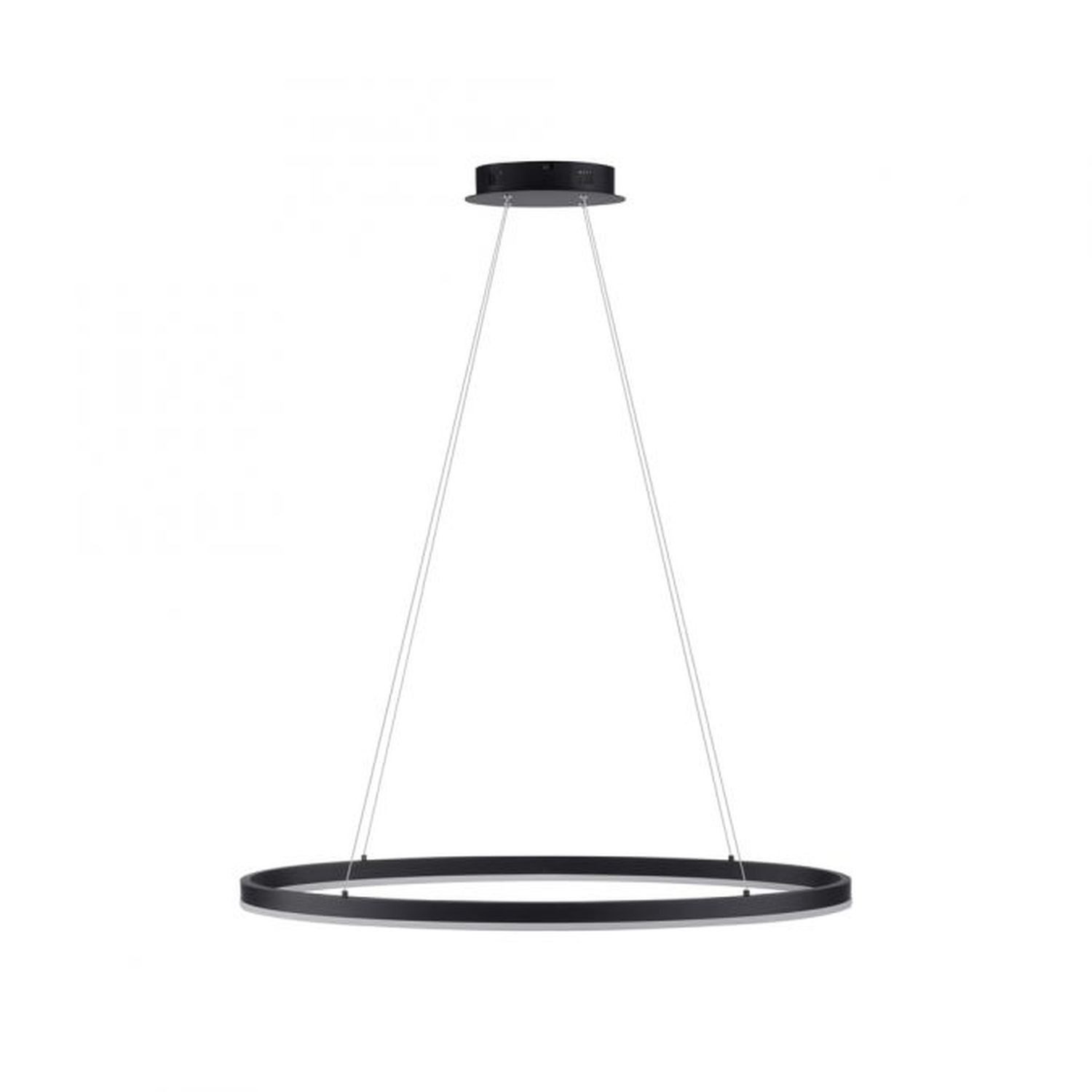 Licht-Erlebnisse Pendelleuchte UMUS, LED fest integriert, Warmweiß, Metall LED H: max. 120 cm Anthrazit rund warmweißes Licht 3000 K