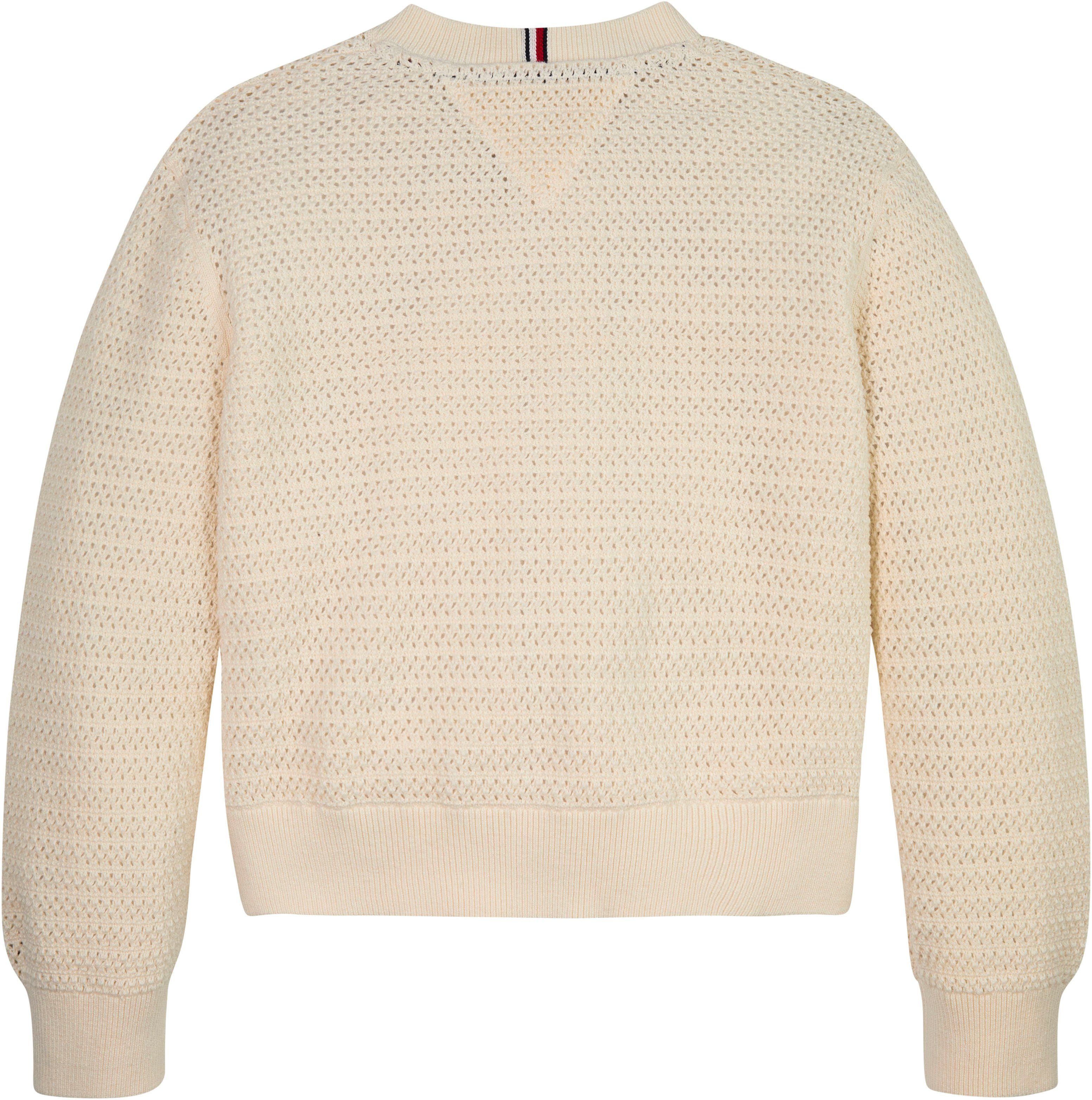 Tommy Hilfiger Strickjacke CROCHET CARDIGAN Baby bis 2 Jahre