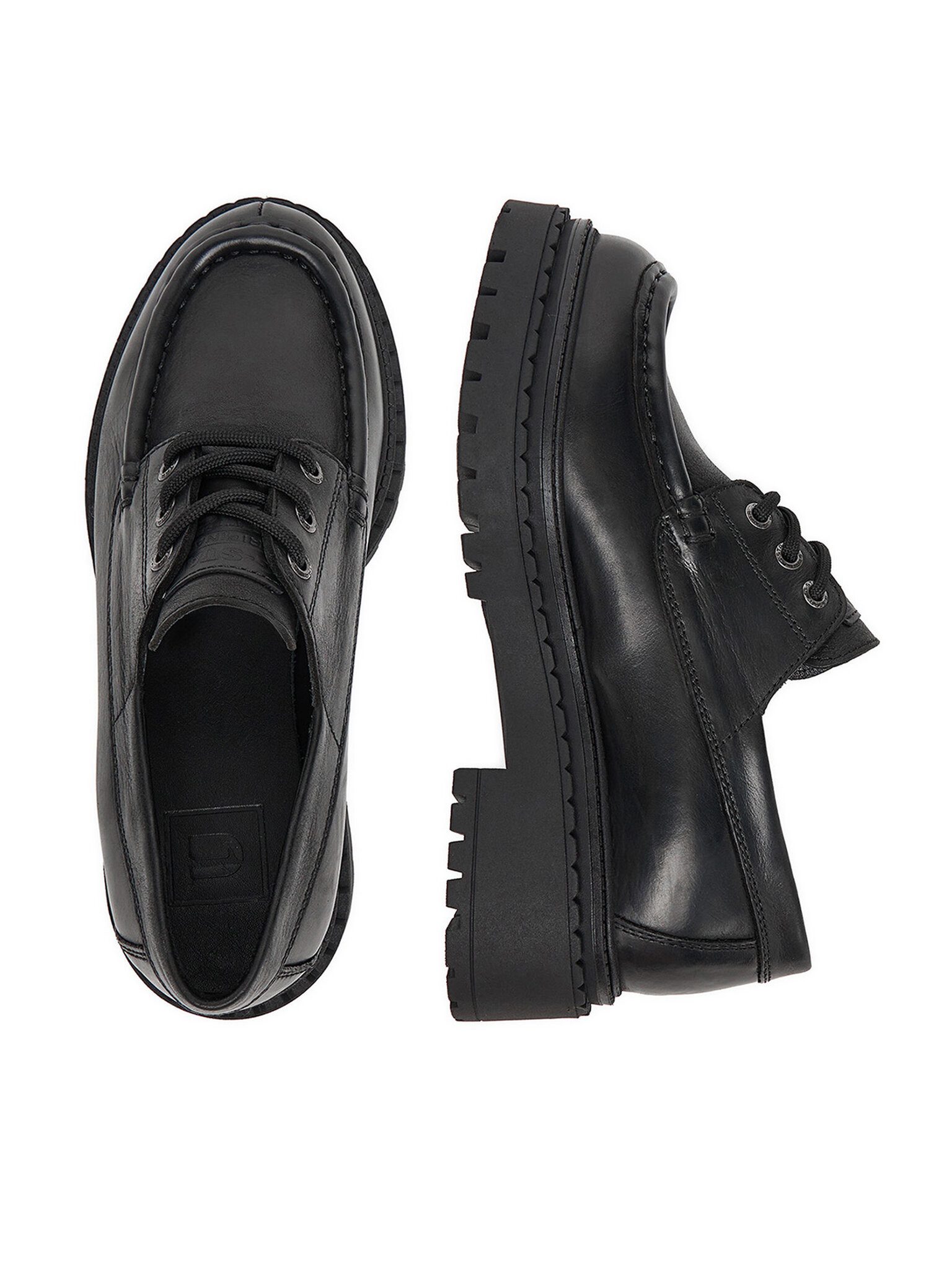 G-STAR Star Raw Damen Halbschuhe G-STAR RAW-EO-MELEK-25FW28 Schwarz Schwarz Bootsschuh – Bild 4 von 4