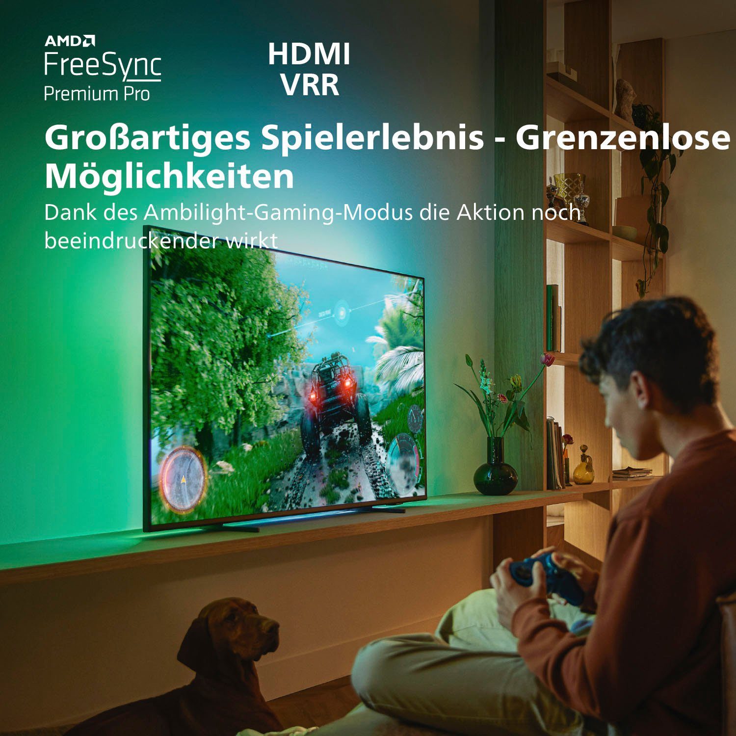 4K Zoll, cm/55 55PML9507/12 Smart-TV) Philips (139 TV, HD, Ultra LED-Fernseher Android