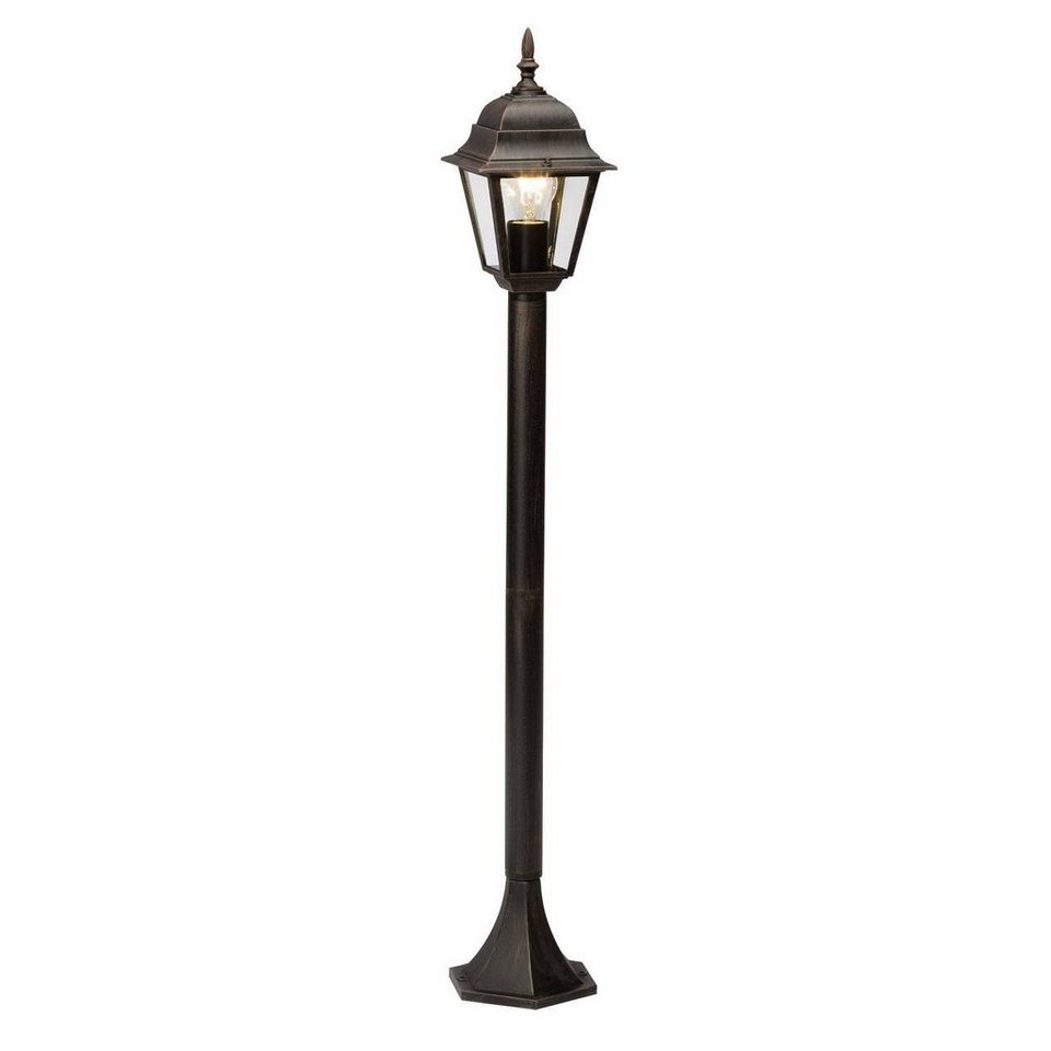 Brilliant Außen-Stehlampe Newport, Lampe Newport Außenstandleuchte rostfarbend  1x A60, E27, 60W, g.f. N