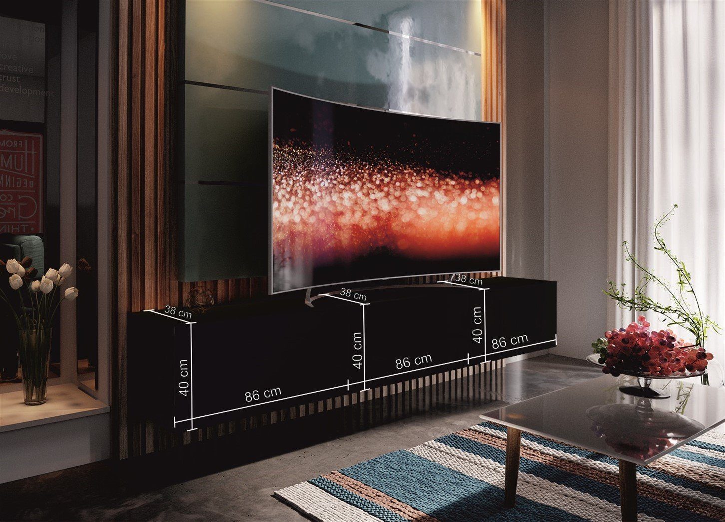 Fun Möbel Wohnwand Mediawand Wohnwand - NEXI XL 12 - mit Hochglanzfronten, günstig online kaufen