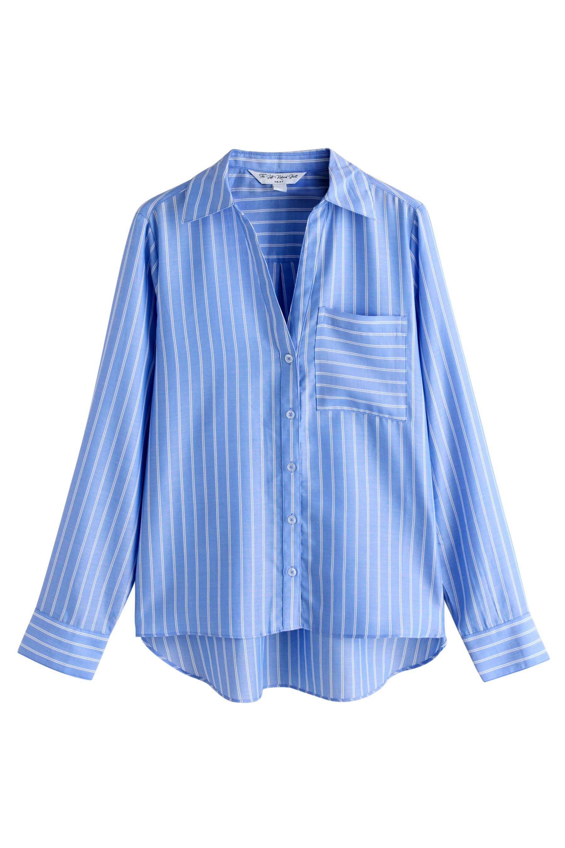 Next Hemdbluse Weiches Relaxed Fit Langarm-Shirt (1-tlg)