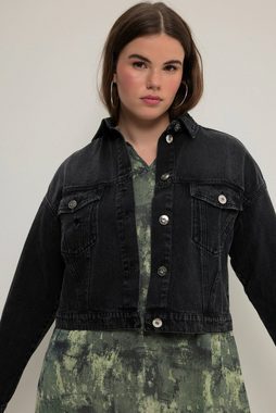 Studio Untold Jeansjacke Jeansjacke oversized Hemdkragen Brusttaschen