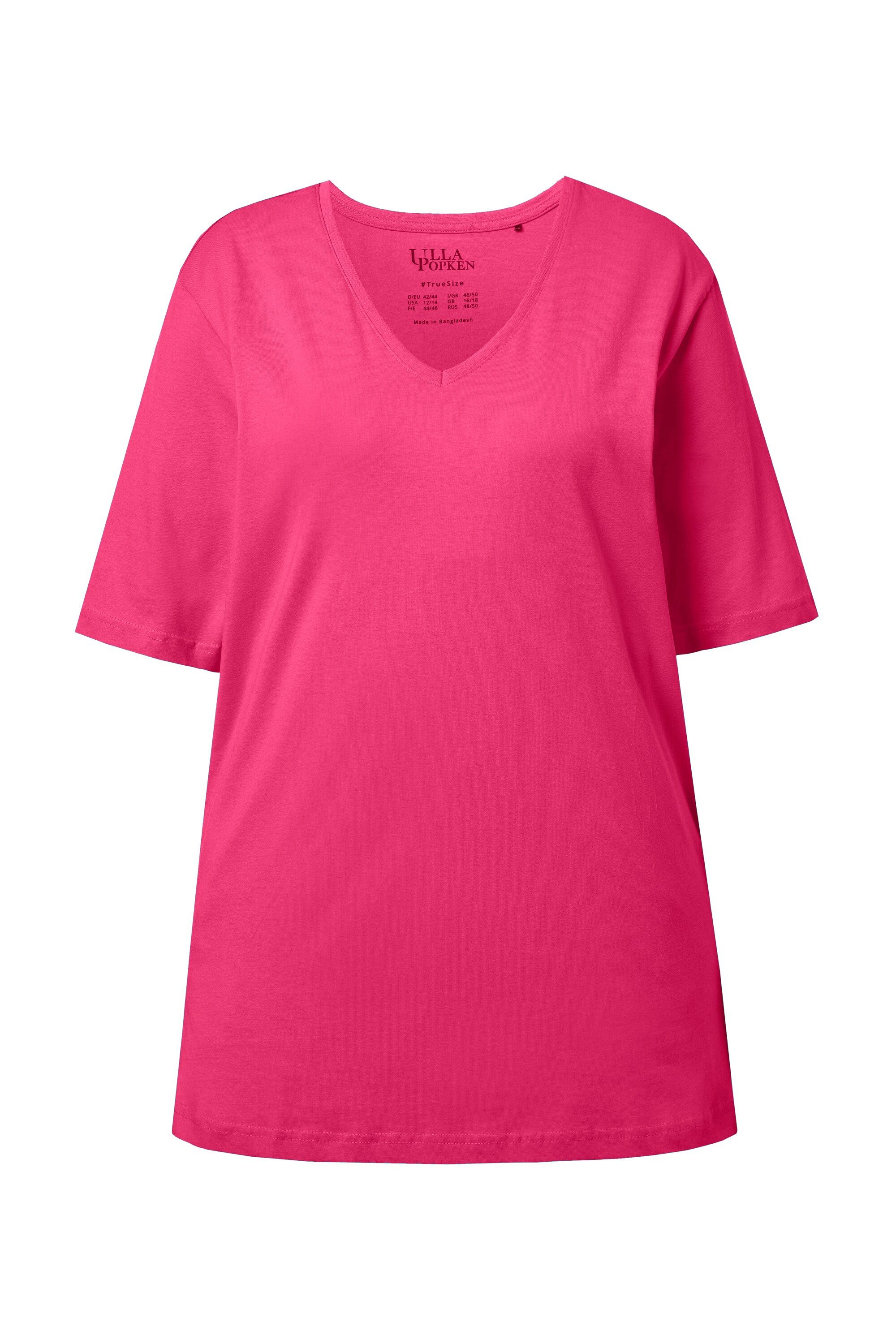 Ulla Popken T-Shirt T-Shirt V-Ausschnitt Relaxed günstig online kaufen
