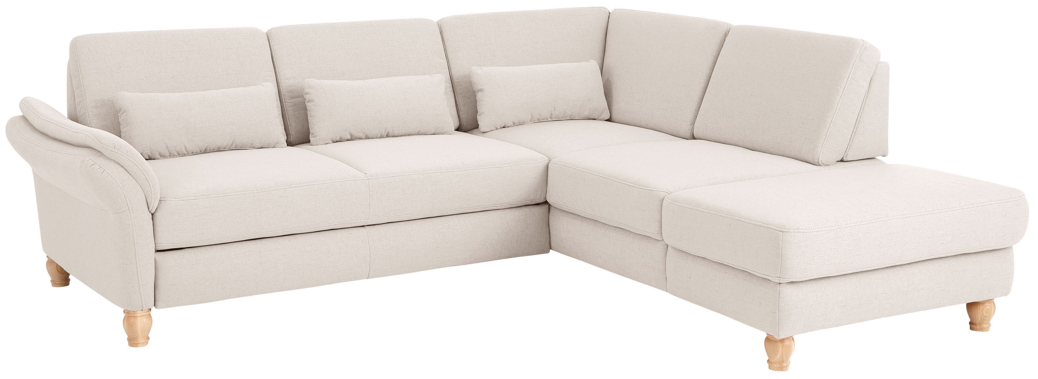 Home affaire Ecksofa Palace L-Form, incl. Sitztiefenverstellung, wahlweise mit Bettfunktion und Stauraum