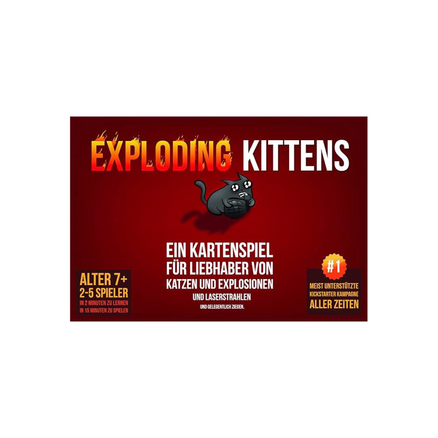 Quarzuhr Exploding Kittens, Grundspiel, Kartenspiel, 2-5 Spieler