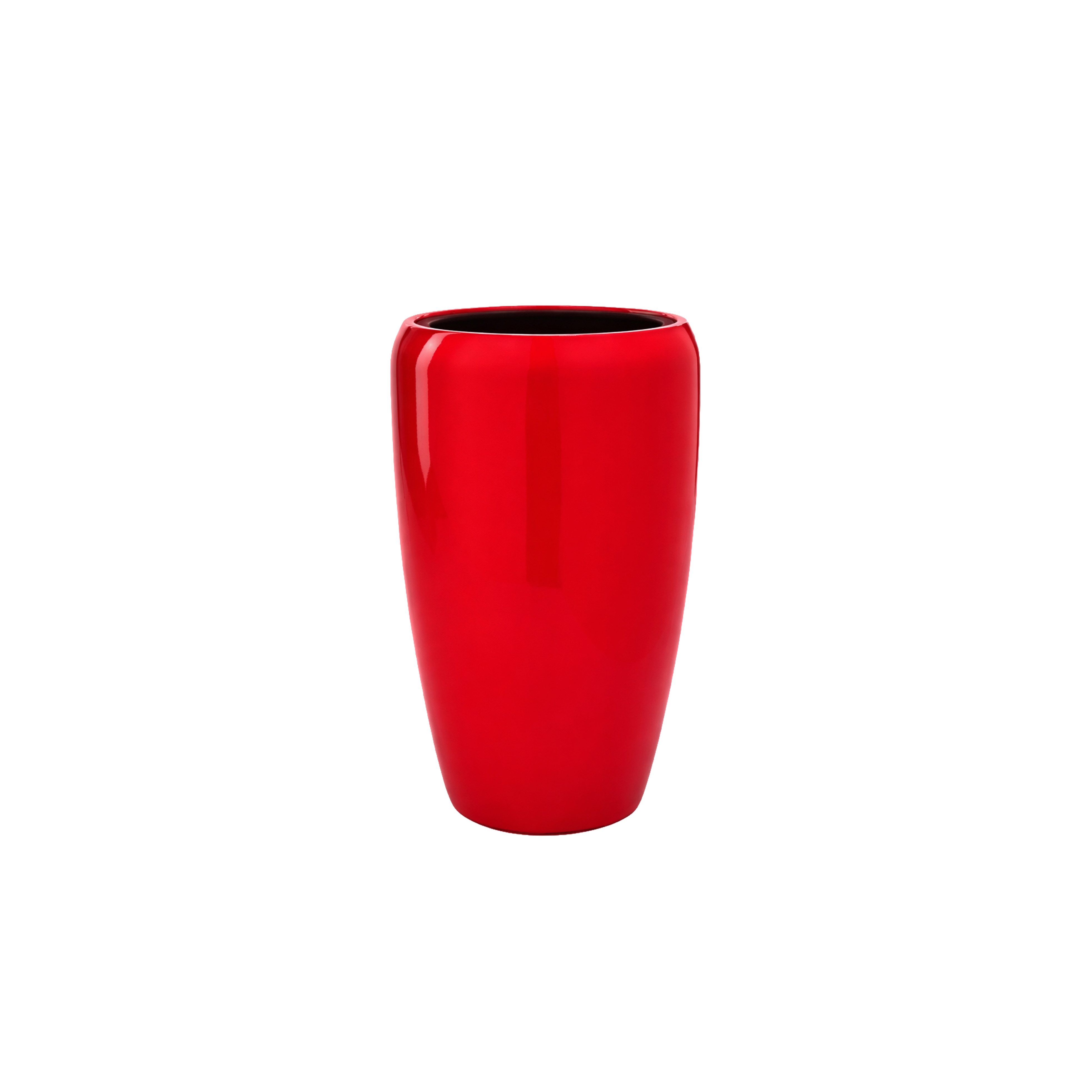 Flingora Bodenvase Cleo, mit Einsatz - Fiberglas - Indoor & Outdoor - Rot - Höhe 51 cm