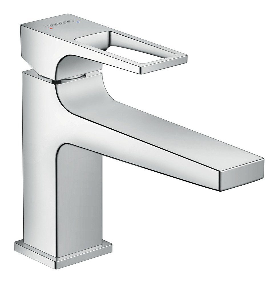 hansgrohe Waschtischarmatur Metropol 100 Einhebel m. Bügelgriff m. Push-Open Ablaufgarnitur Ausladung 157 mm