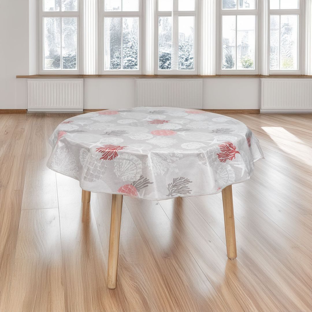 laro Tischdecke laro 140cm runde Wachstuchtischdecke mit Saum-Eingefasst – Bild 3 von 5