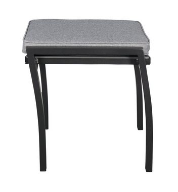 LC Garden Gartenlounge-Hocker LC Garden Sondrino Hocker Aluminium Anthrazit/Textilene (1)