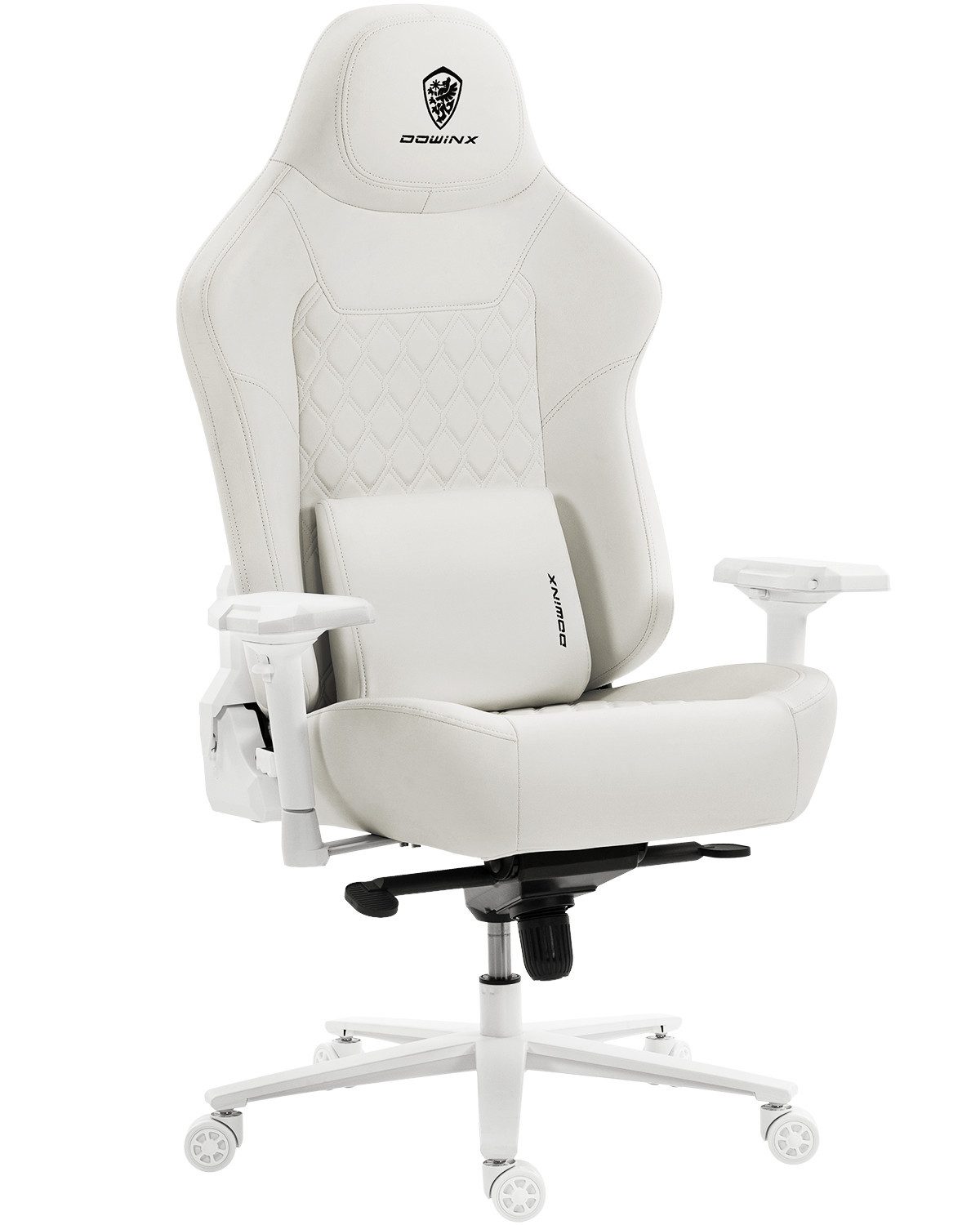 Dowinx Gaming-Stuhl Bürostuhl 200kg Belastbarkeit (Packung), Ergonomischer Chefstuhl, 4D Armlehnen, verstellbare Lendenstütze
