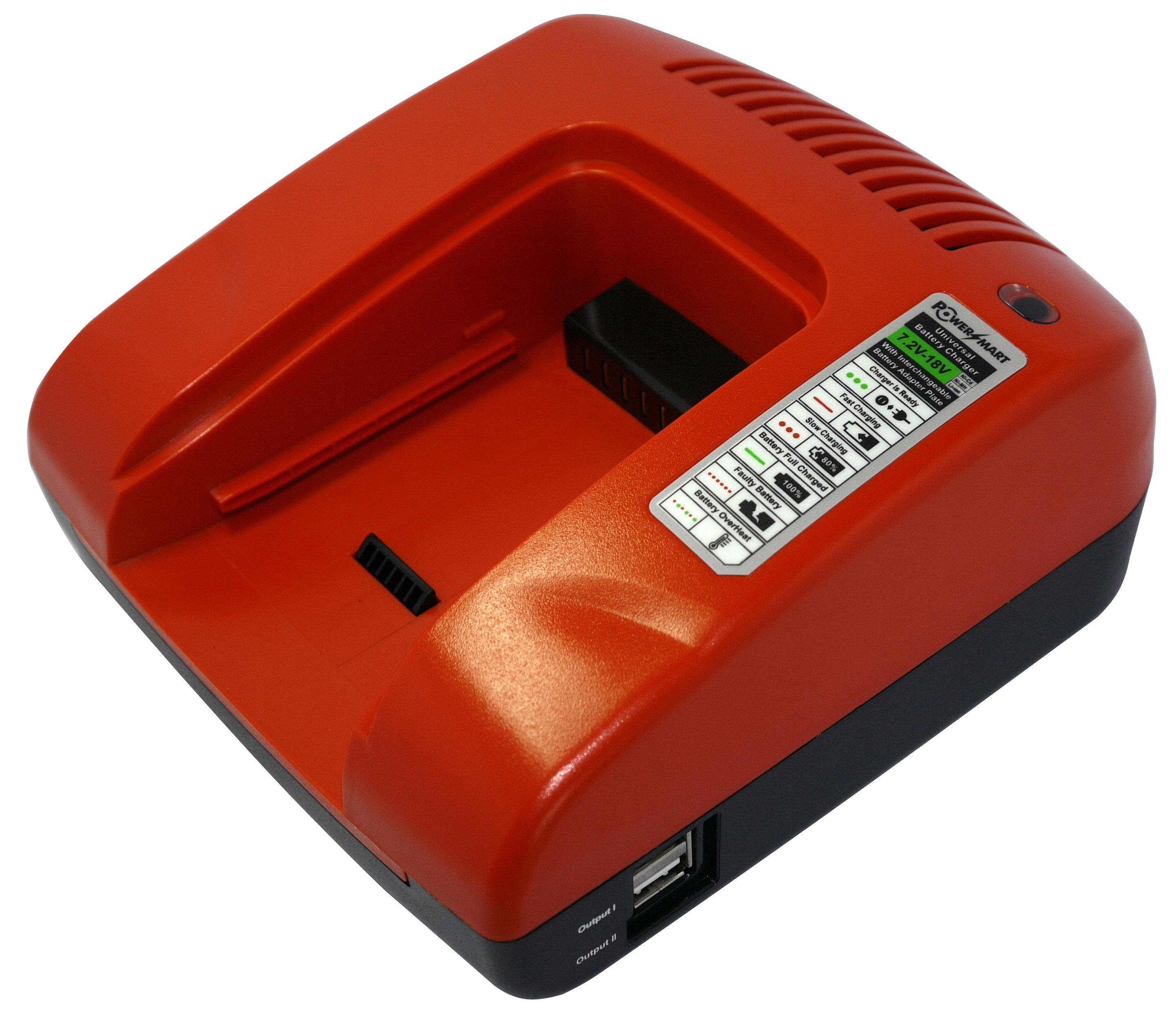 PowerSmart CDW001RE Batterie-Ladegerät (für WURTH STB 18-A, BS 14-A Power, BS 18-A Combi, BS 18-A Power, Bs 14-A Combi, HL 12, HL 18, SBS 18-A, WB 12-A)