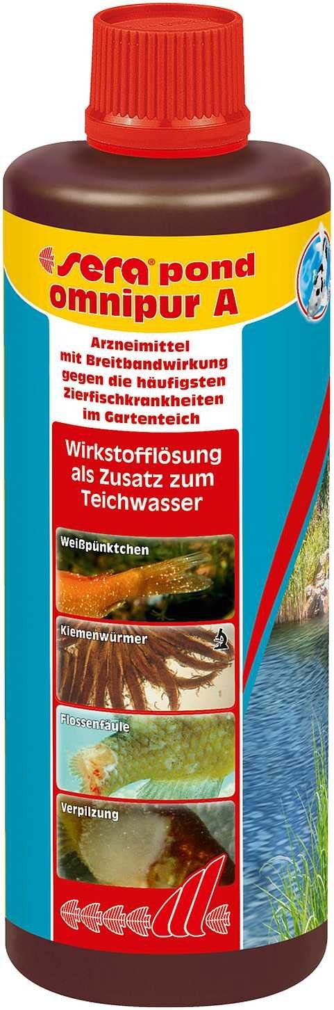 Aquariendeko sera pond omnipur A Breitbandmedikament für Teich
