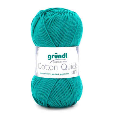 Gründl Bastelnaturmaterial Gründl Wolle Cotton Quick 50 g uni smaragd