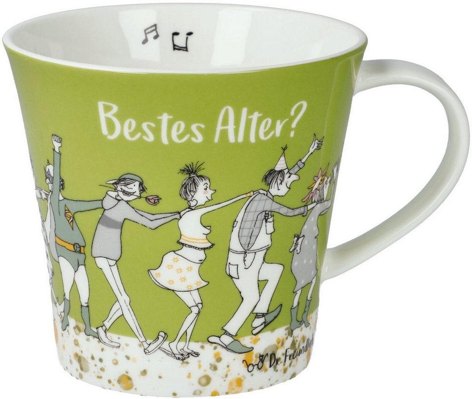 Goebel Becher Coffee-/Tea Mug B. Freundlieb - Das beste Alter, Fine Bone  China, Spülmaschinengeeignet