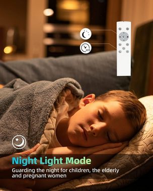 Nettlife LED Panel Deckenleuchte RGB Dimmbar mit Fernbedienung 27.5*2.5CM, IP54 Wasserfest, LED fest integriert, Warmweiß Neutralweiß Kaltweiß, Wohnzimmer Schlafzimmer Kinderzimmer Küche Flur Bad Balkon