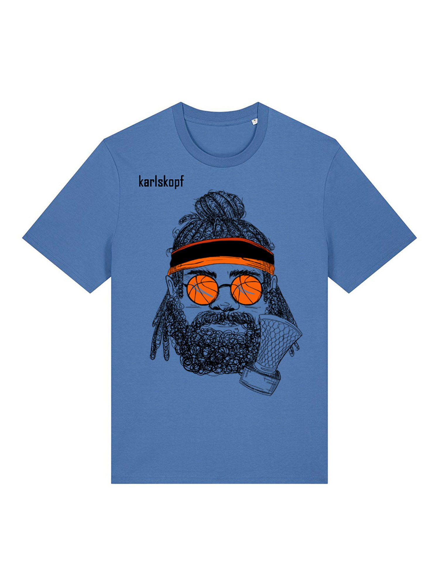 karlskopf Print-Shirt Rundhalsshirt Basic BASKETBALLER günstig online kaufen