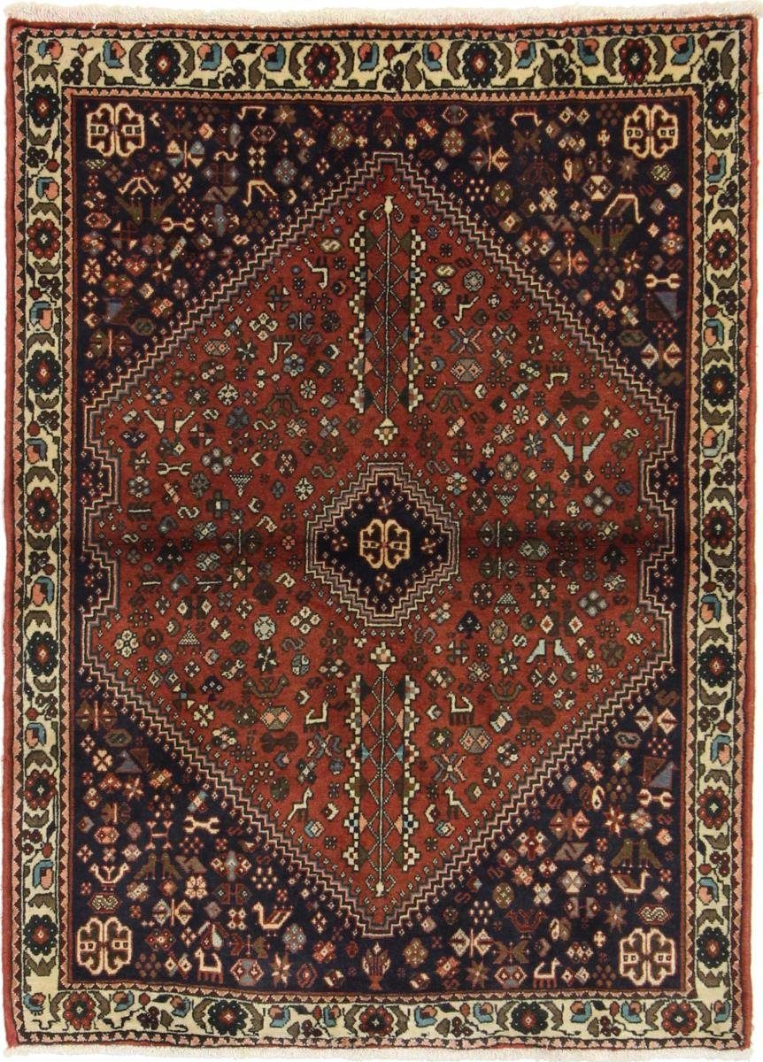Orientteppich Hamadan 104x145 Handgeknüpfter Orientteppich / Perserteppich, Nain Trading, rechteckig, Höhe: 8 mm