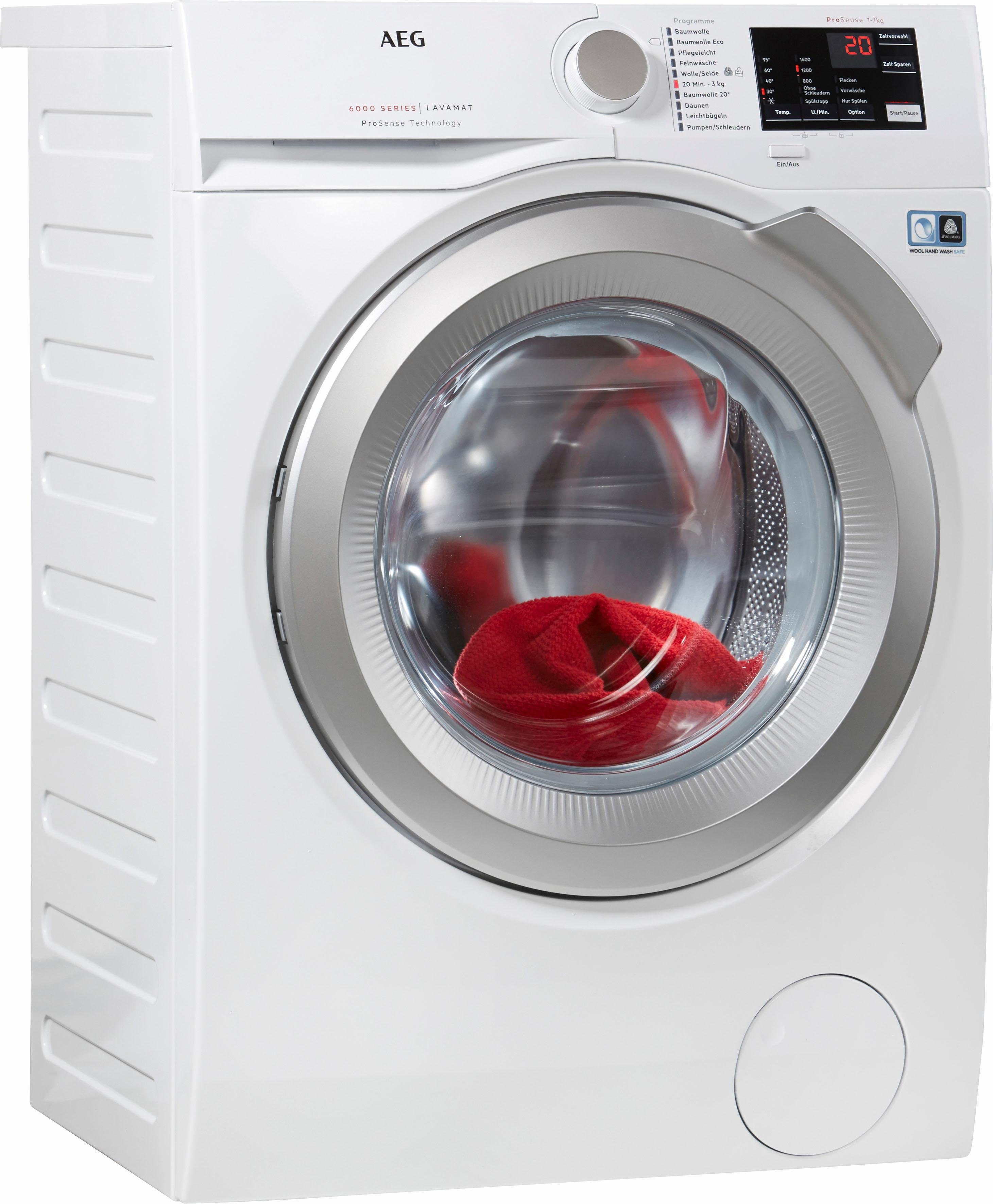 AEG Waschmaschine LAVAMAT L6FB55470, A+++, 7 kg, 1400 U/Min online kaufen OTTO