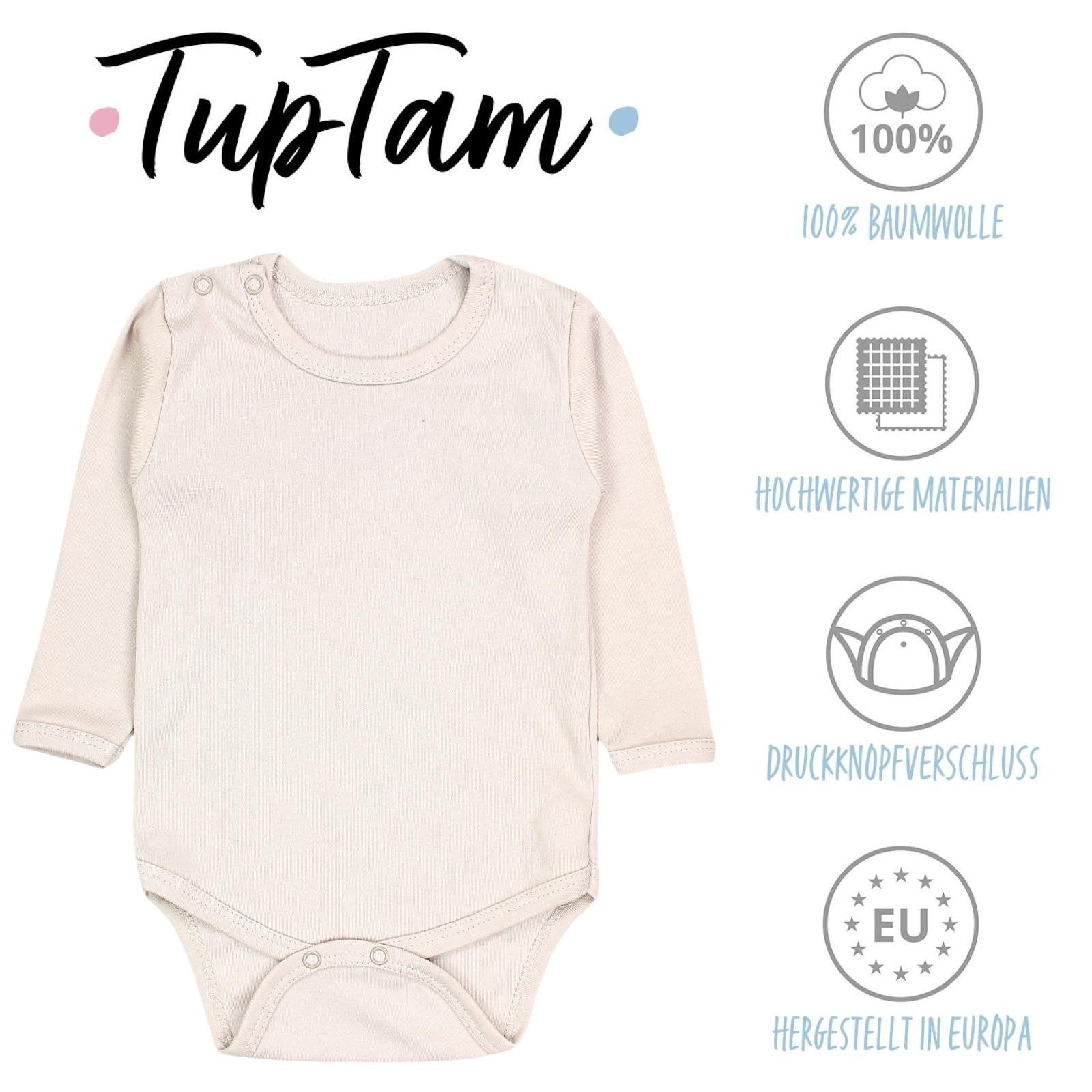 TupTam Langarmbody TupTam Jungen Baby Body Langarm Unifarben 5er Pack