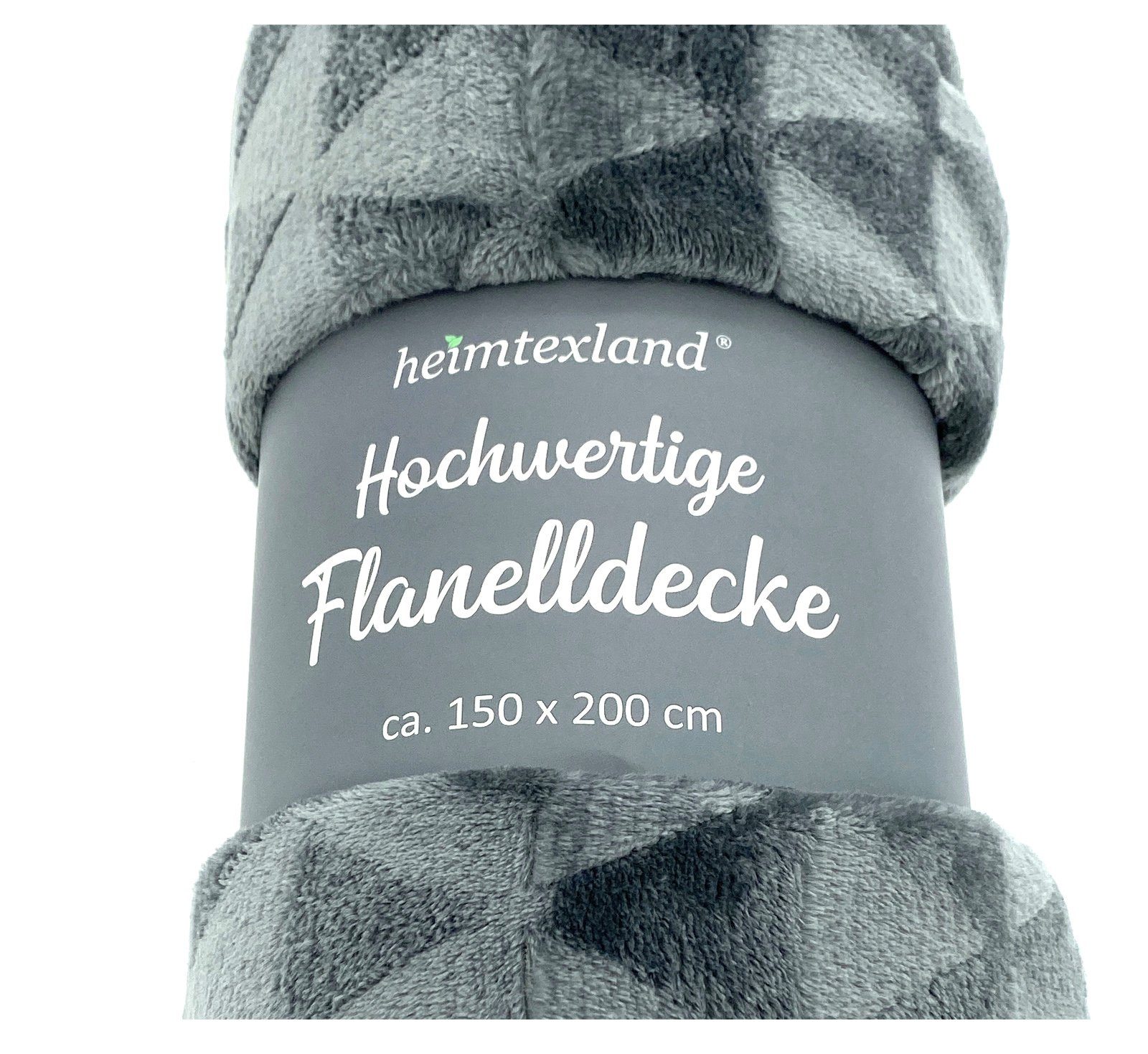 Wohndecke Soft Flanell Kuscheldecke Triangel Raute günstig online kaufen