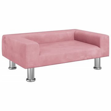 vidaXL Kindersofa Kindersofa Rosa 70x45x26,5 cm Samt Kindercouch Kindermöbel Kinderzimme