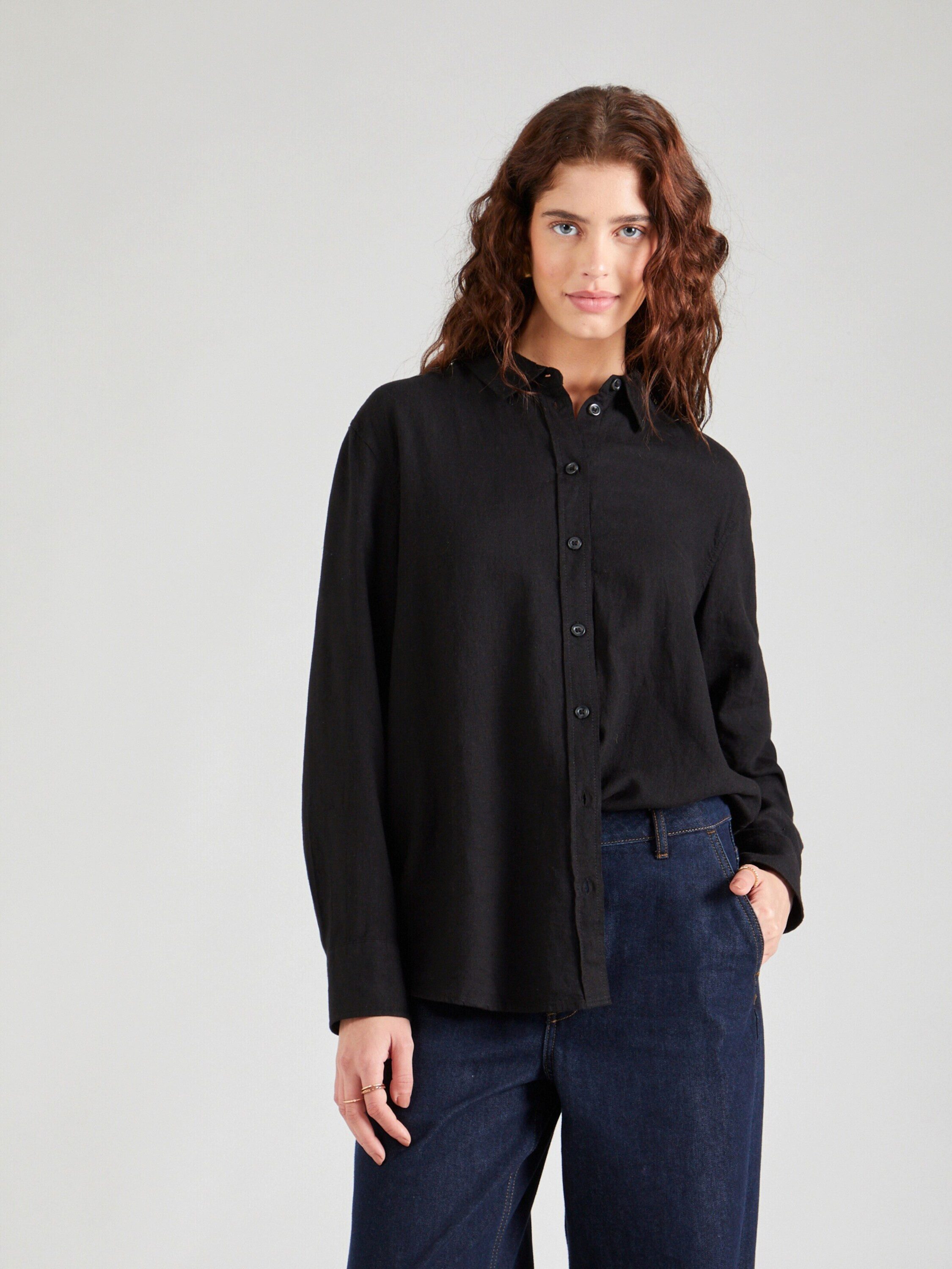 Vero Moda Langarmbluse Linn (1-tlg) Falten günstig online kaufen