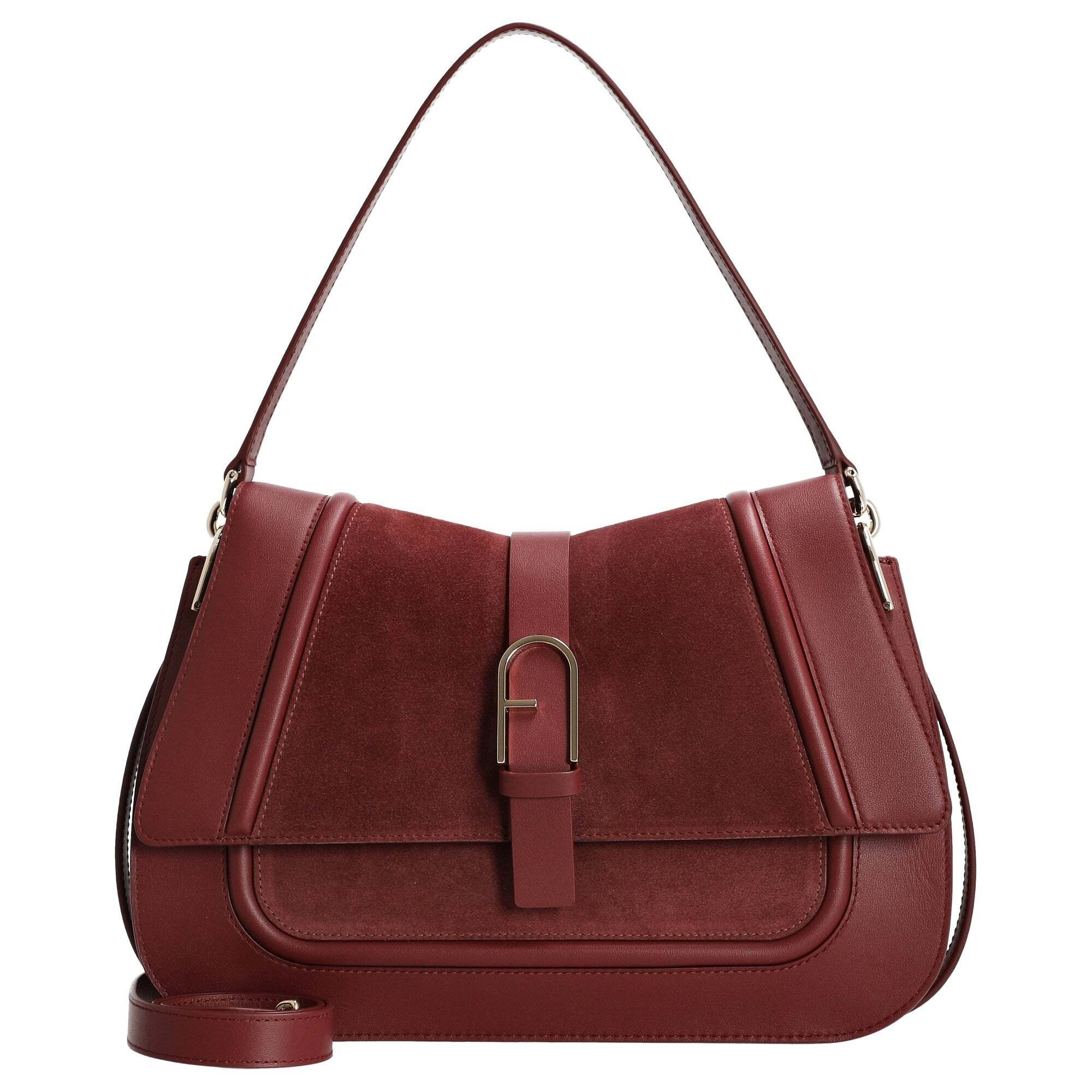 Furla Umhängetasche Flow L - Schultertasche 33 cm (toni rubino)