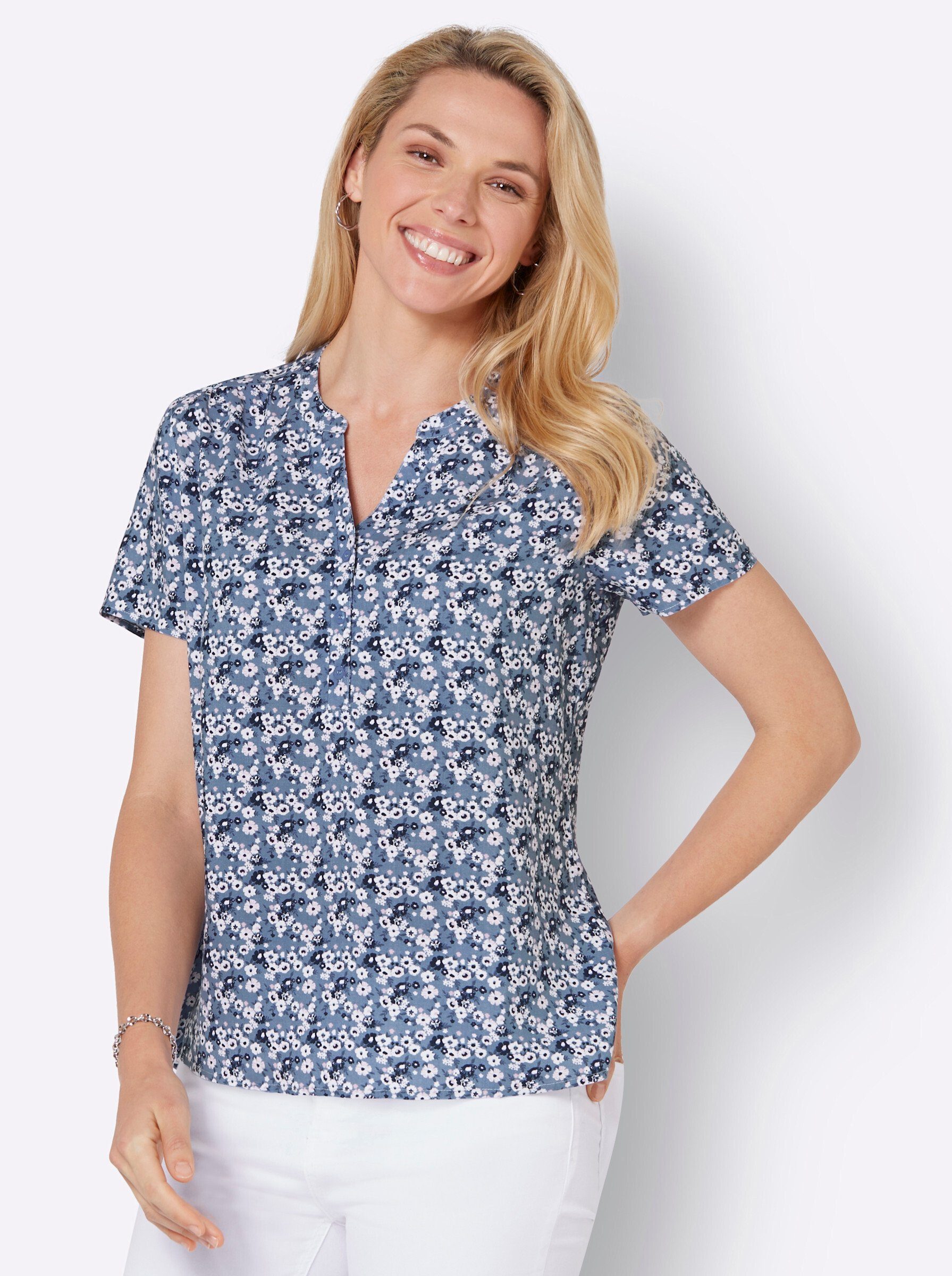 Witt Klassische Bluse Druckbluse