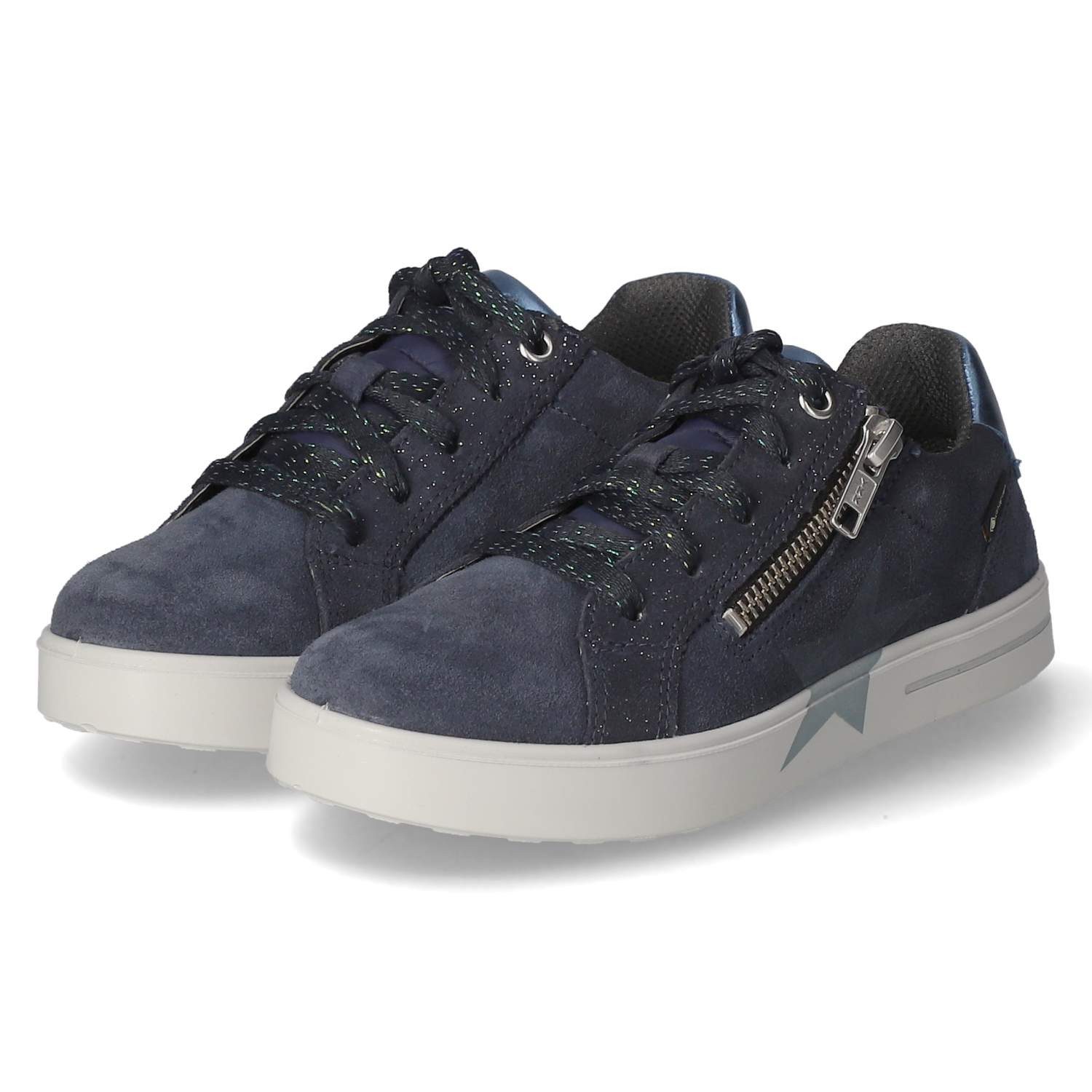 Superfit Superfit 1-000810-8020 Mädchen Rauleder blau Schnürschuh