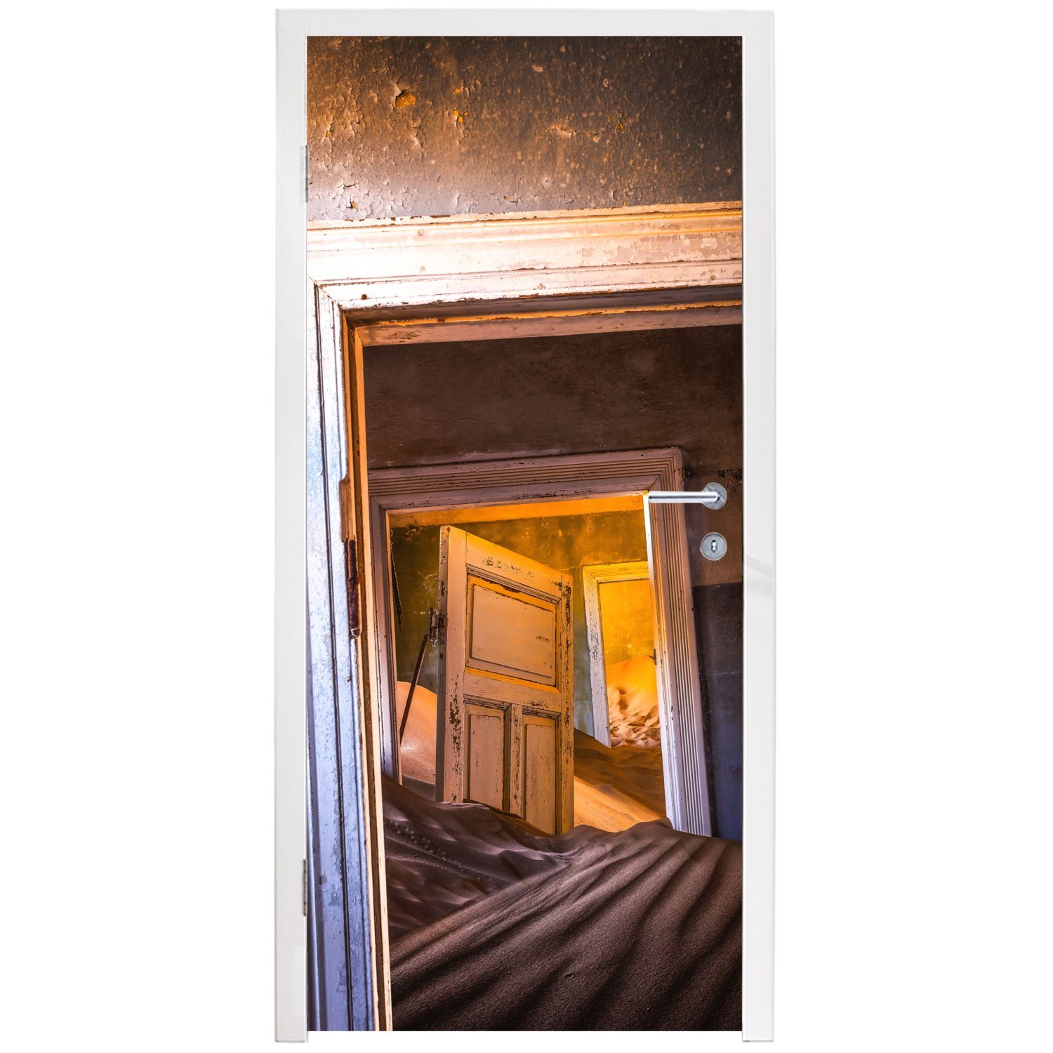 bedruckt, Wüste - Fototapete Tür, für Tür Matt, Türtapete Türaufkleber, cm - St), 75x205 - (1 Sand Architektur, MuchoWow