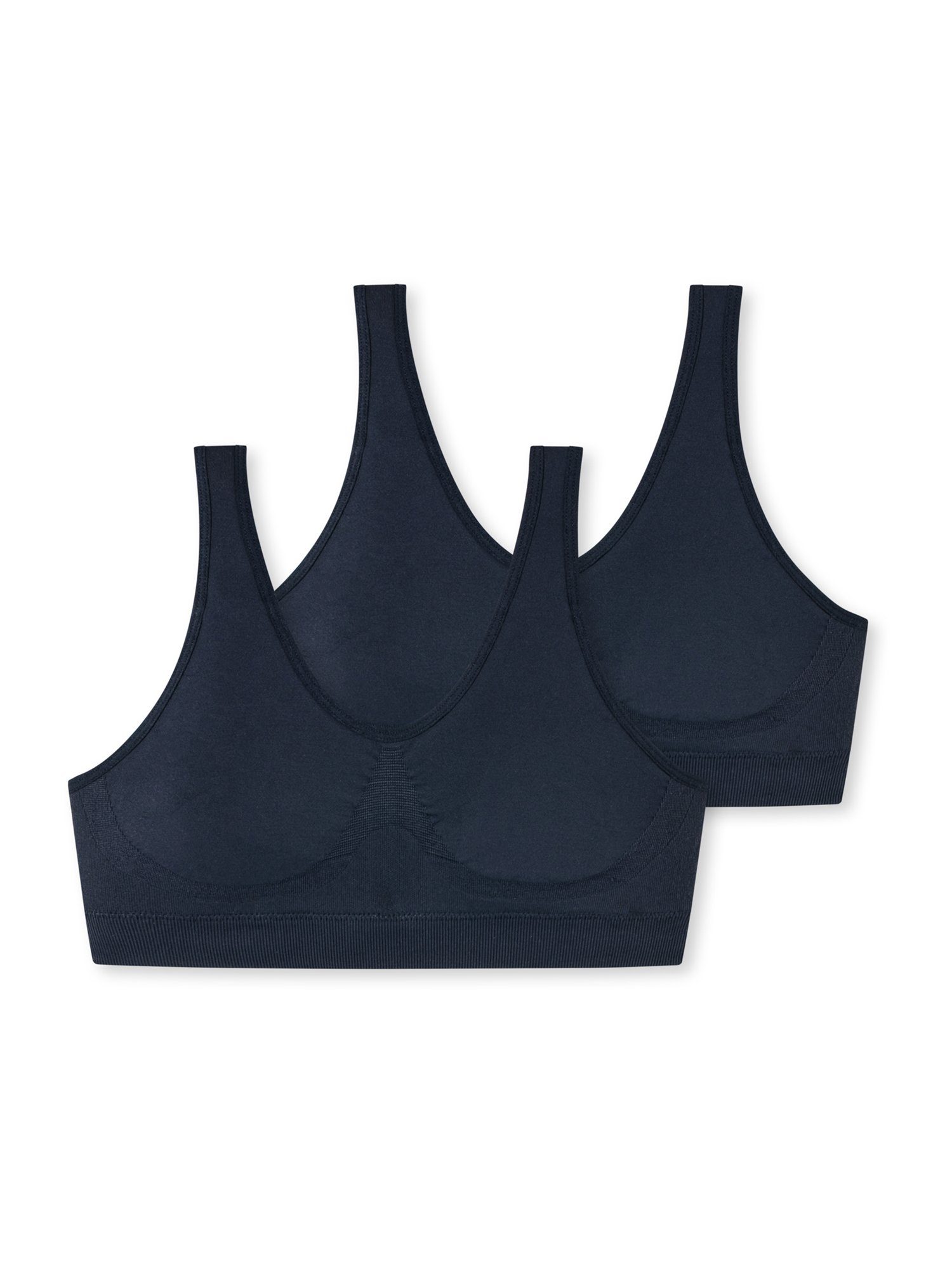 Schiesser Bustier Seamless Light (2-tlg) dunkelblau