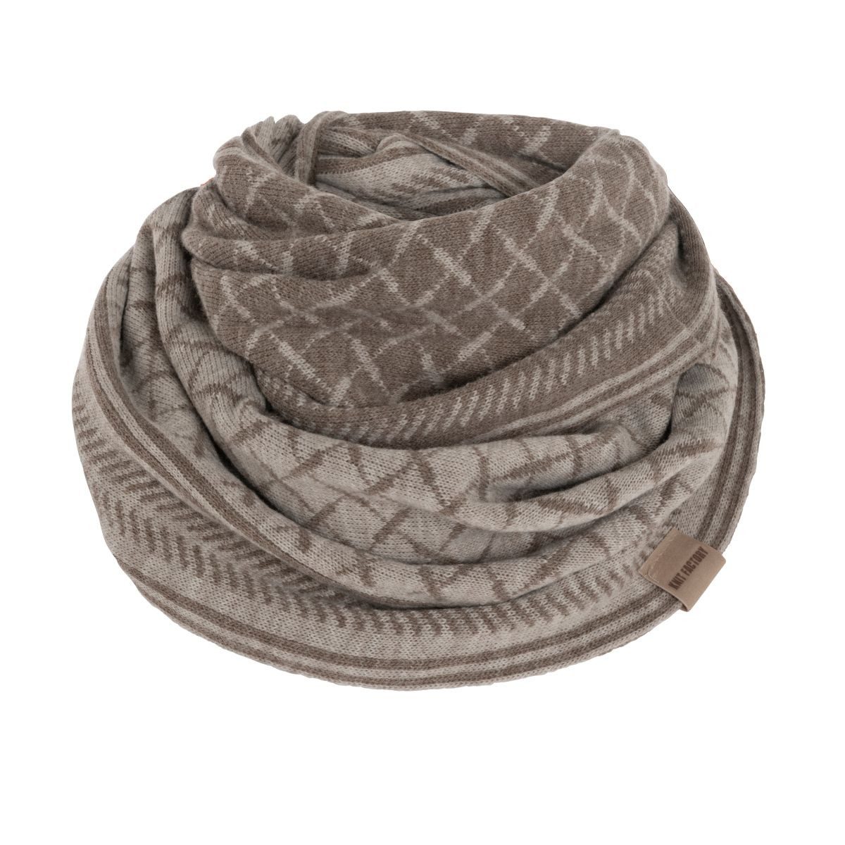 Knit Factory Strickschal Dusk Loop Schal Marron/Iced Clay, (1-St), Schal Ha günstig online kaufen