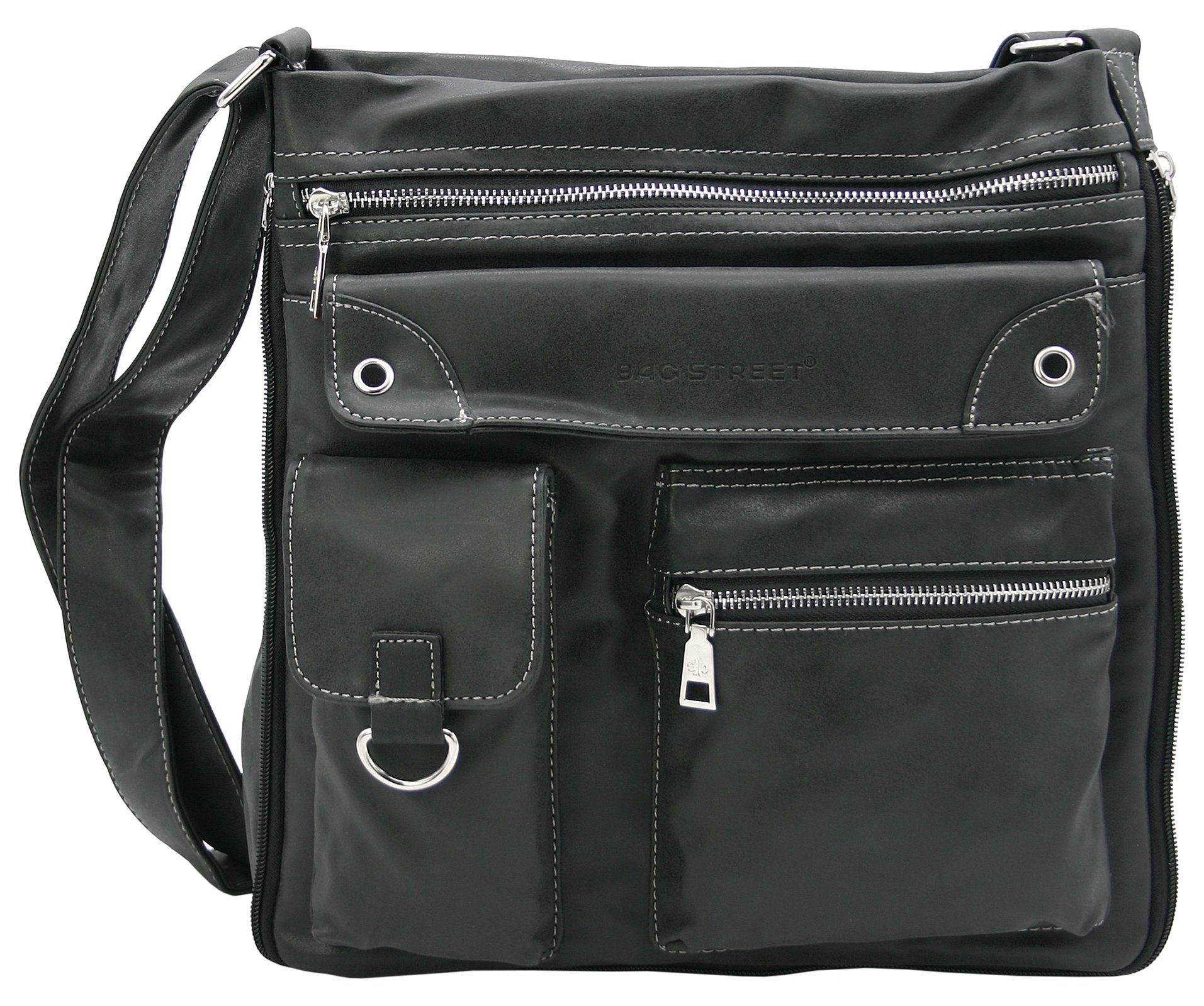 Schultertasche Damen Umhängetasche - sportlich - viele Fächer