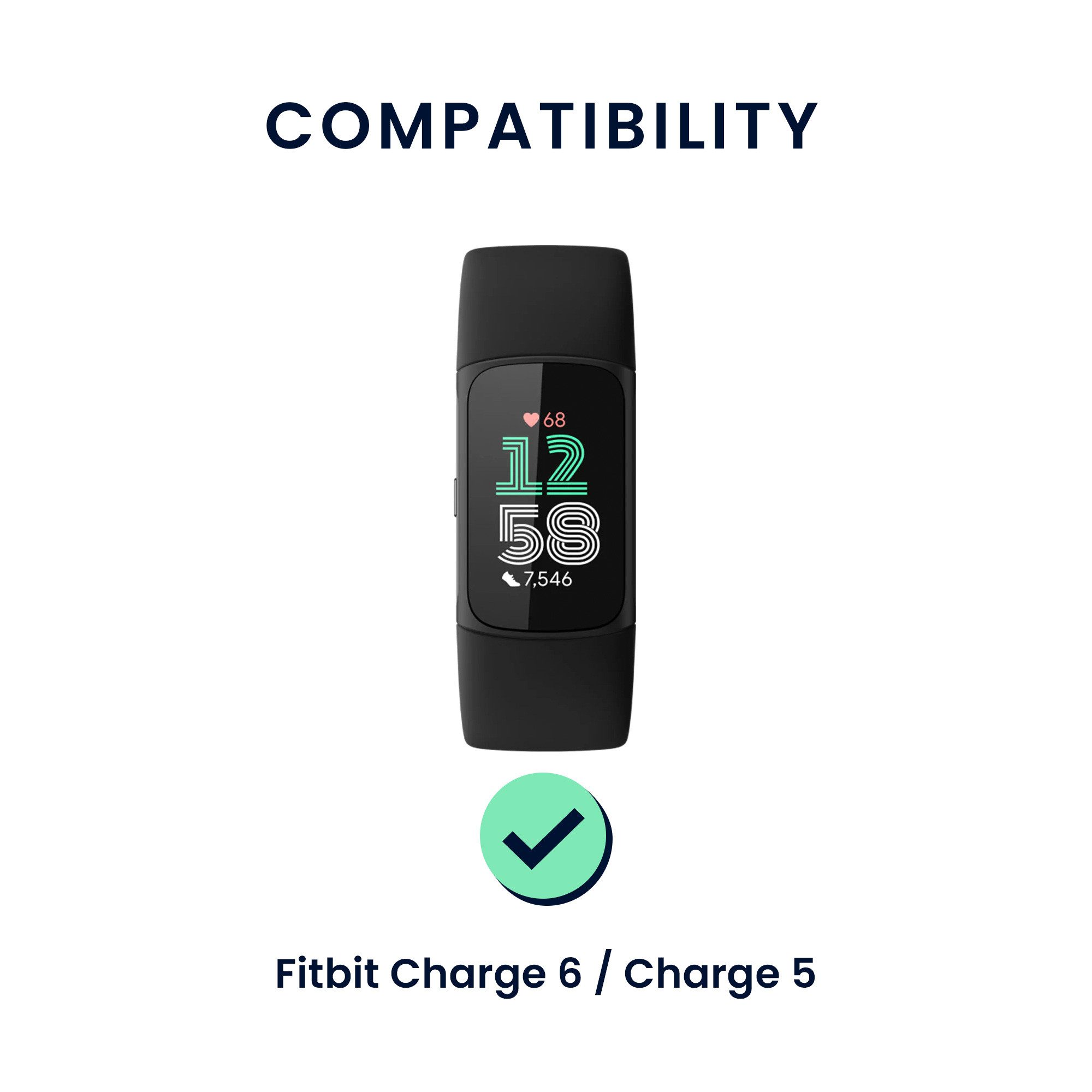 kwmobile Smartwatch-Armband 3x Sportarmband für Fitbit Charge 6 / Charge 5, günstig online kaufen