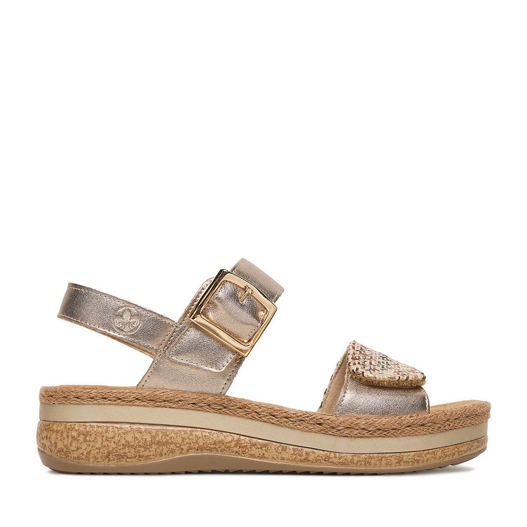 Rieker Rieker Damen-Sandalen Gold V0951-90 Sandale