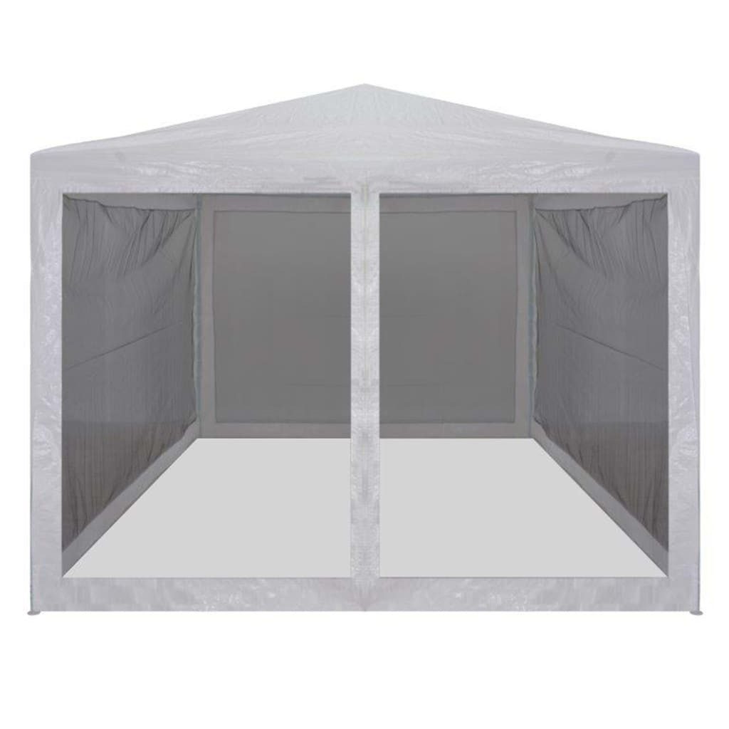 vidaXL Pavillon, Partyzelt mit 4 Mesh-Seitenwänden 3 x 3 m