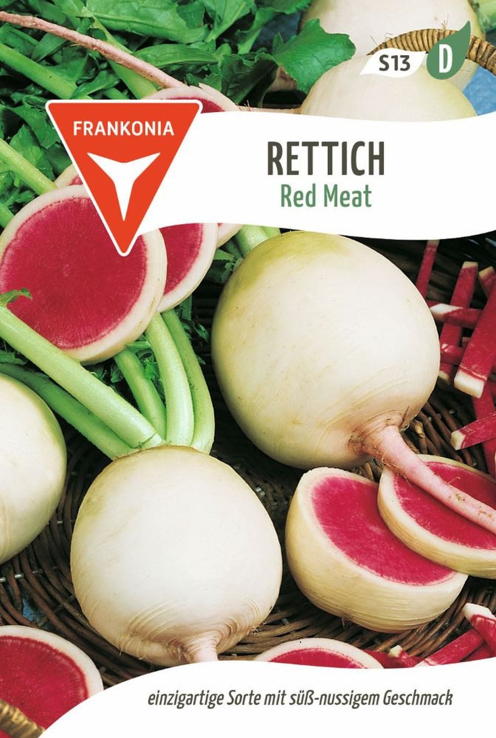 FRANKONIA Gemüsesamen Rettich, Red Meat - Rettich-Samen Saatgut Samen, Raphanus sativus