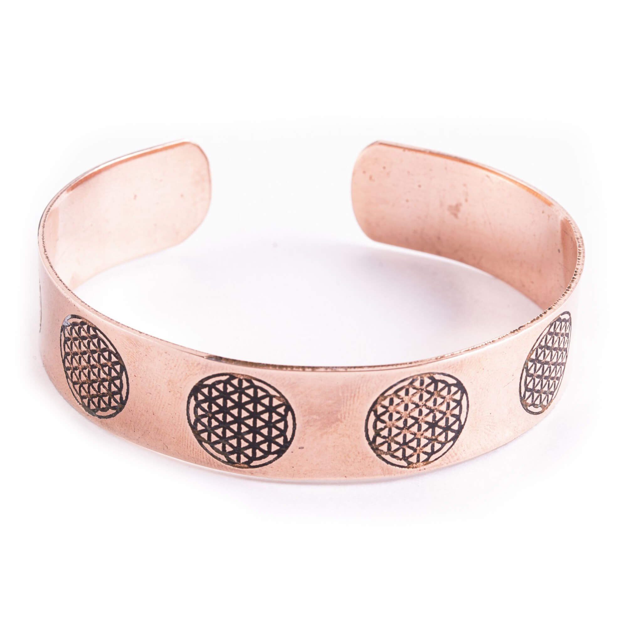 Berk Armreif Kupferarmreif mit Blume des Lebens (Standard) günstig online kaufen