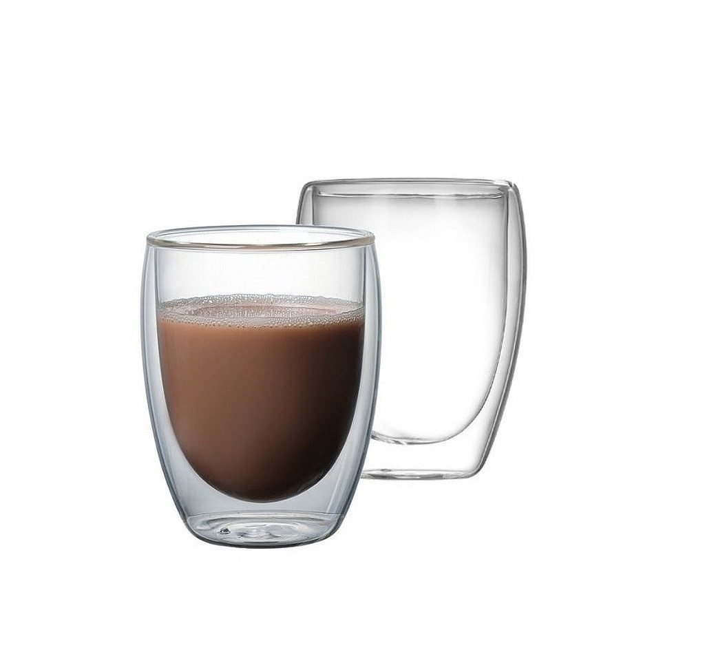 Thermoglas Kaffee Milchkaffee Latte Macchiato Gläser doppelwandig 350ml Rungassi