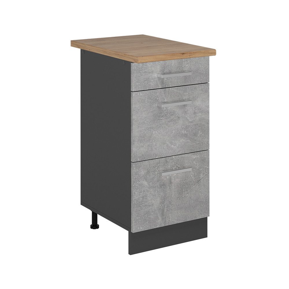 Vicco Unterschrank R-Line, Beton/Anthrazit, 40 cm günstig online kaufen