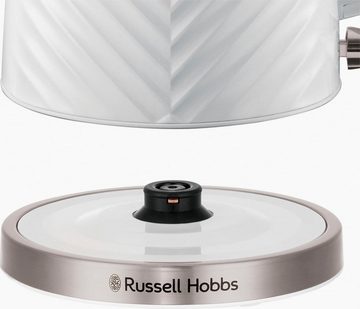 RUSSELL HOBBS Wasserkocher Groove 26381-70, weiß, 1,7 l, 2.400 Watt, herausnehmbarer Kalkfilter, 1,7 l, 2400 W