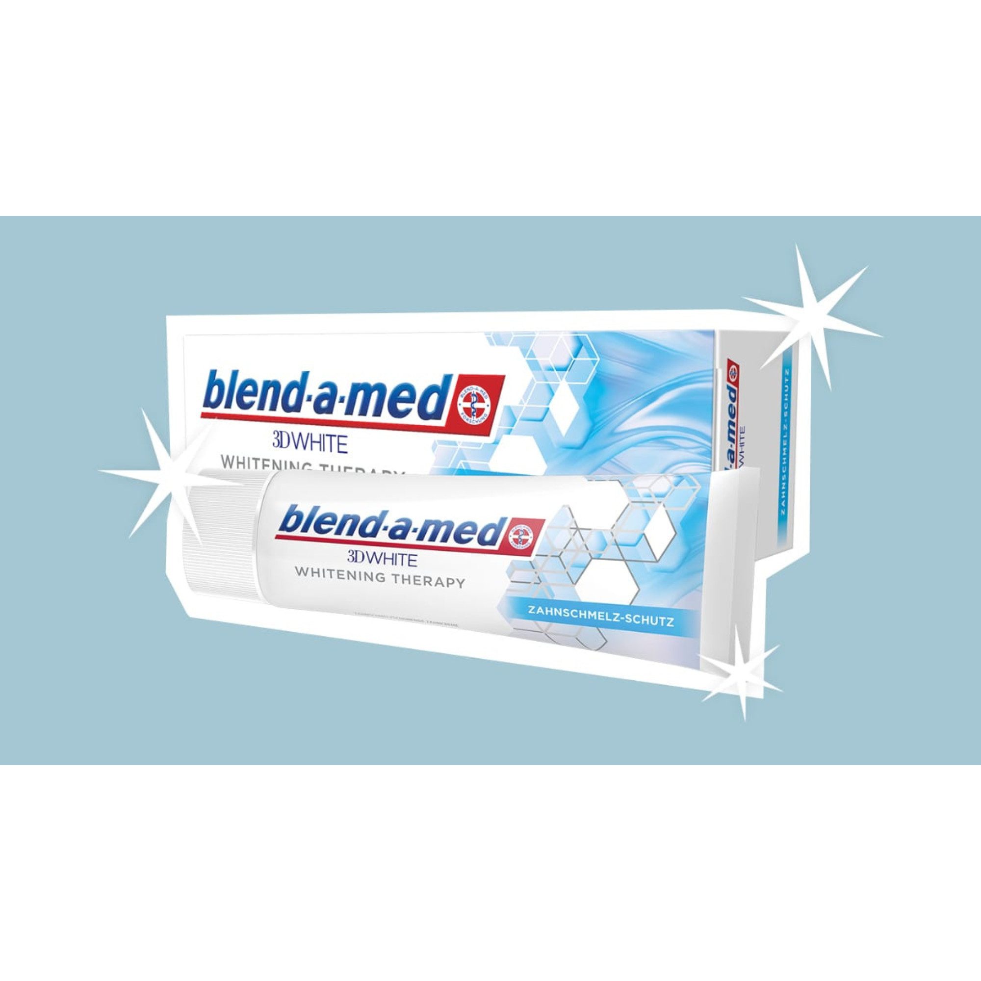 blend-a-med Zahnpasta Zahnschmelz-Schutz, (3D White Whitening Therapy) 6 er Pack (6x 75ml)