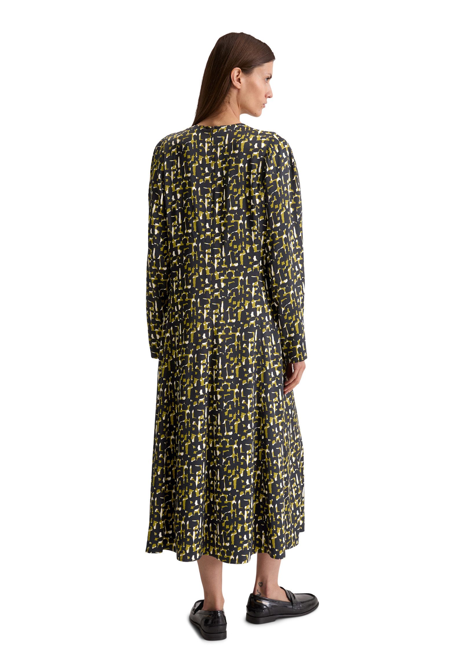 Marc O'Polo Druckkleid aus Viskose-Stretch-Satin