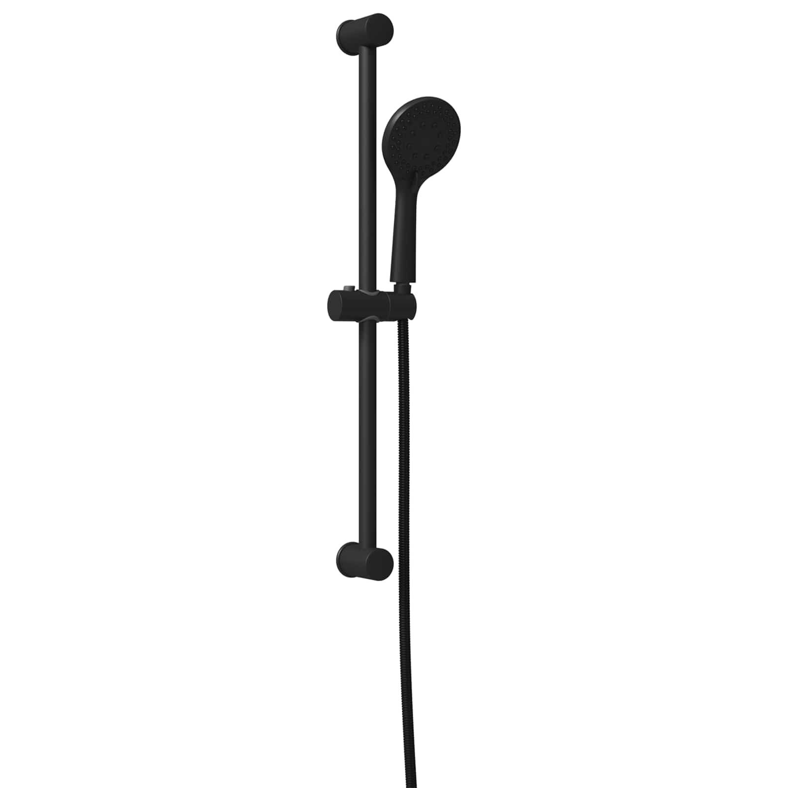 Duscharmatur 71 cm Duschsystem-Set Schwarz 71 cm Edelstahl