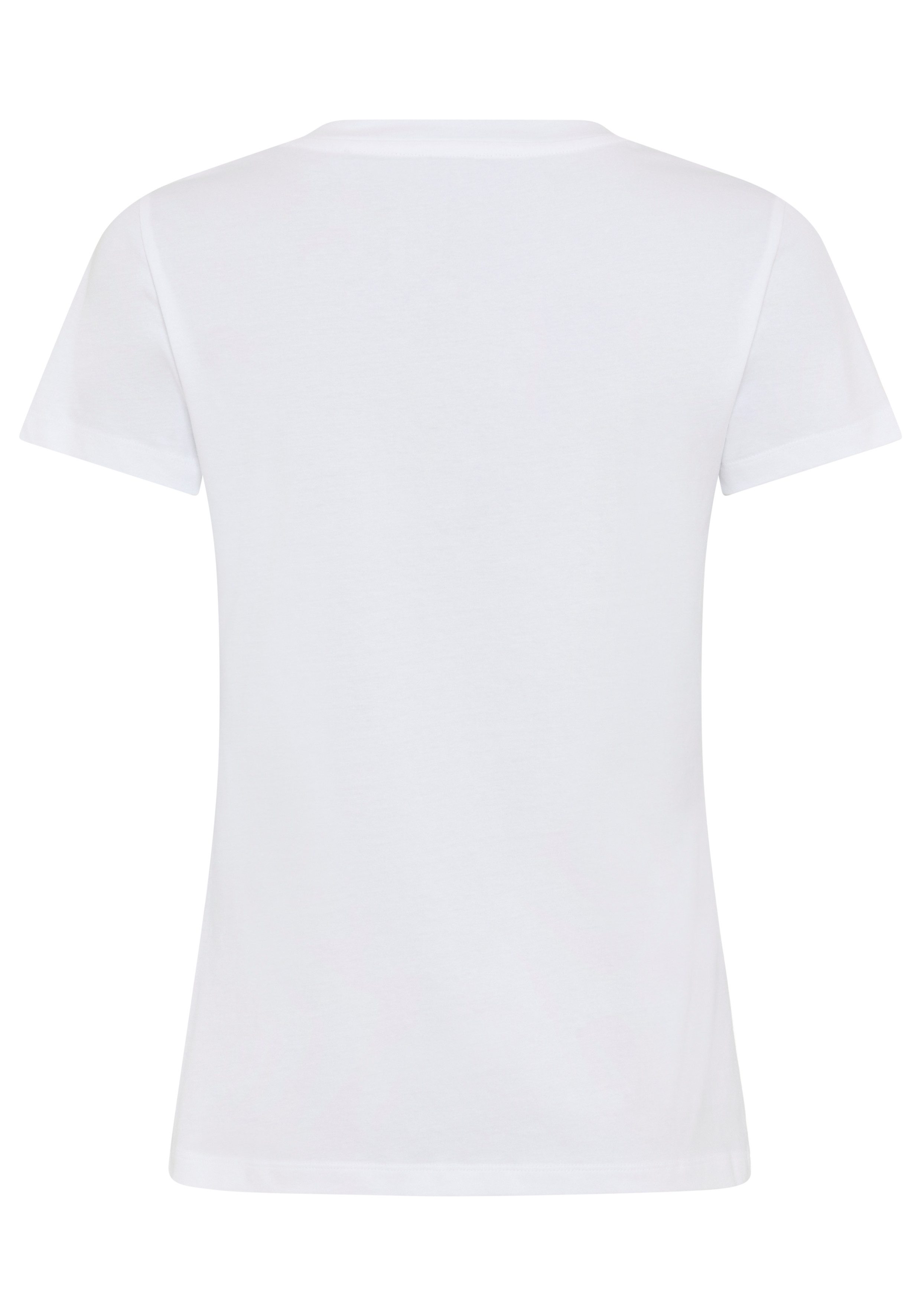 BOSS ORANGE T-Shirt Esogo_MA_crystal Premium Damenmode mit glitzer Logoschriftzug