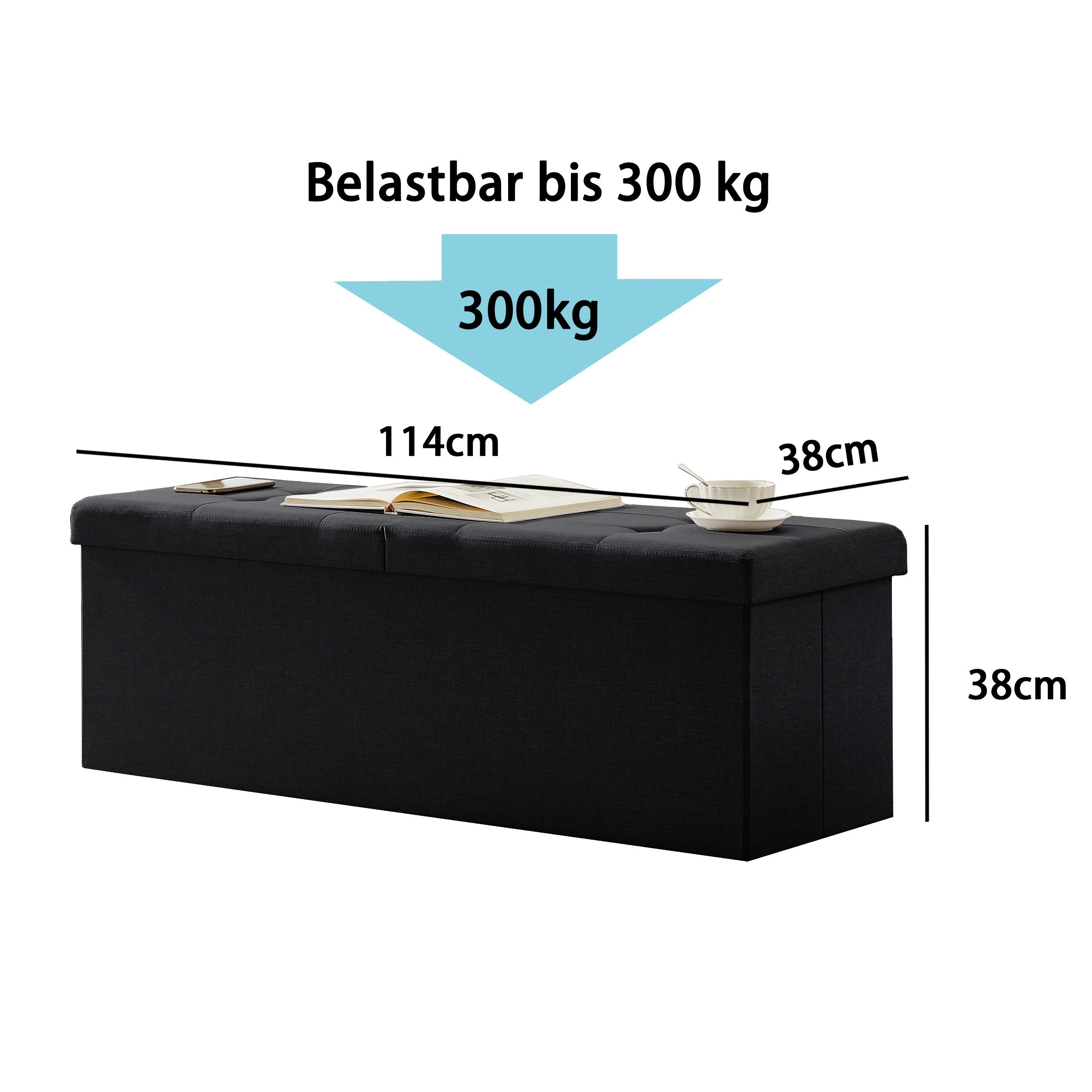 Zedelmaier Sitzbank 114cm mit Stauraum, Sitztruhe,faltbar günstig online kaufen