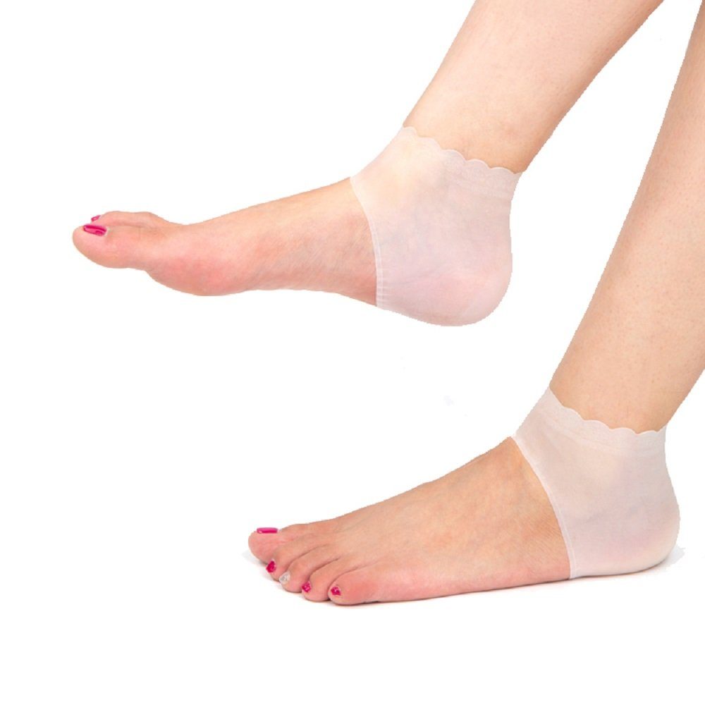 COOL-i ® Fersenpolster, Fersenschutz Silikon Pads(2 Paar),für Fersensporn Plantarfasziitis