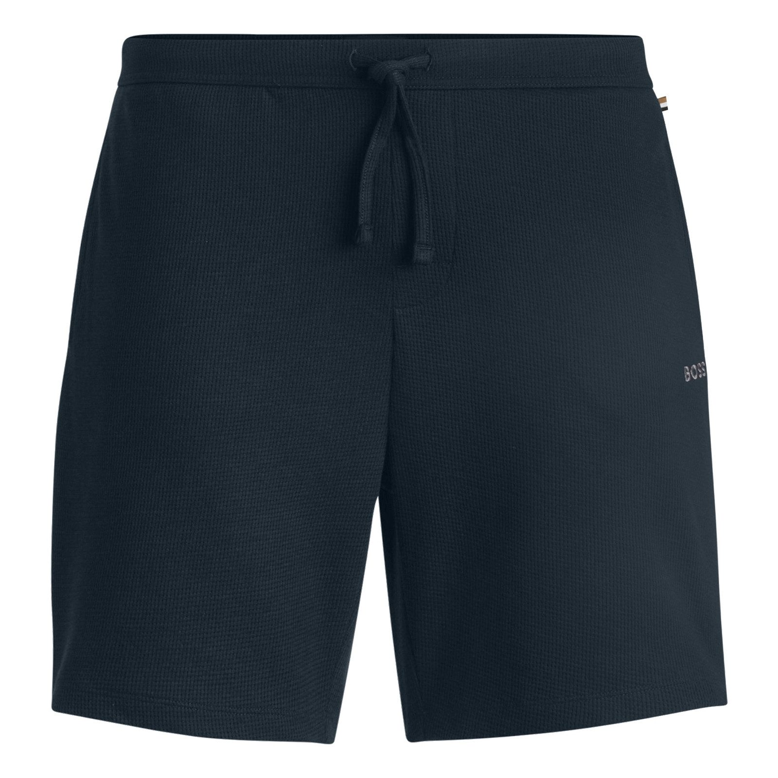 BOSS Shorts Waffle Shorts mit eingesticktem Markenlogo